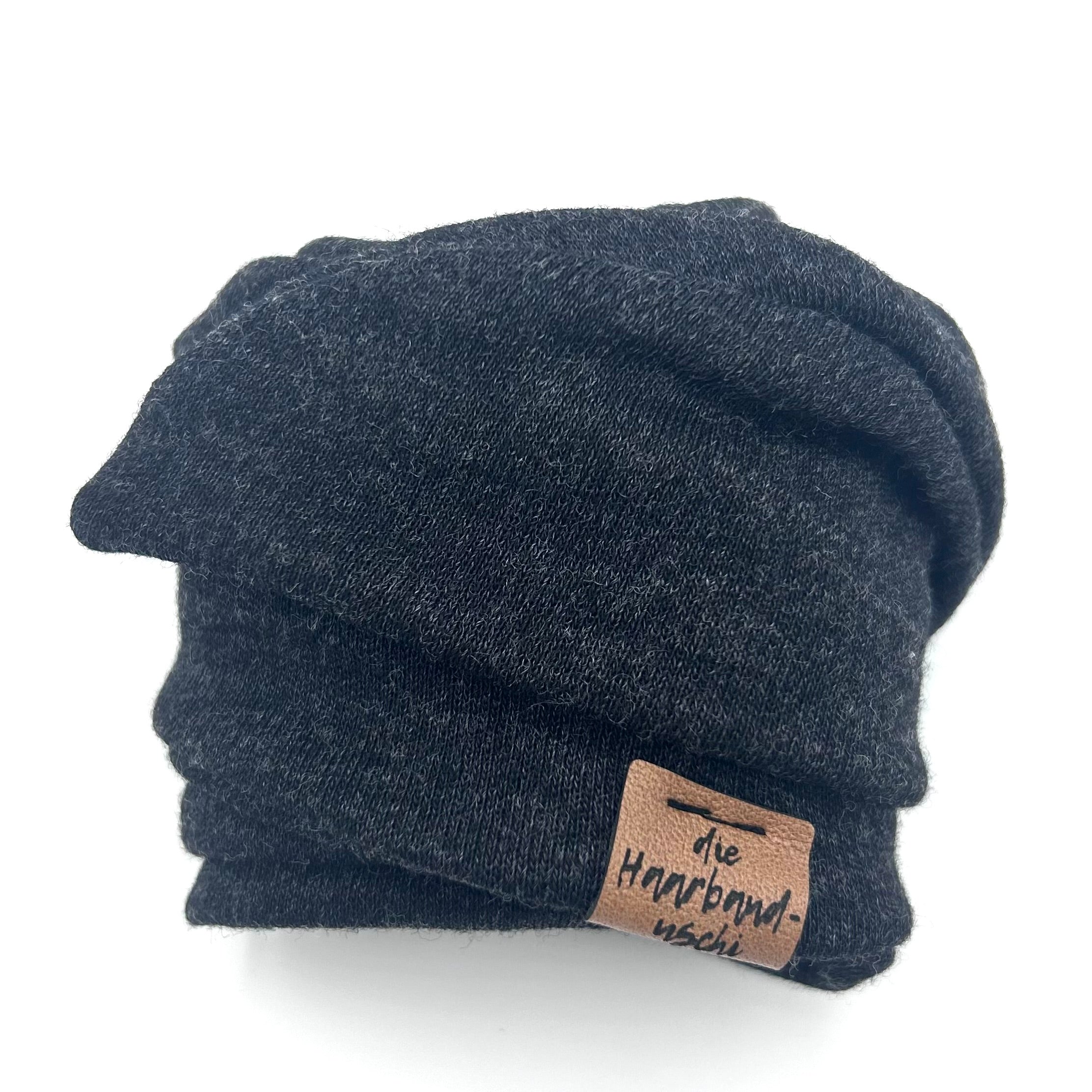 Drahthaarband breit - Warm Schwarz