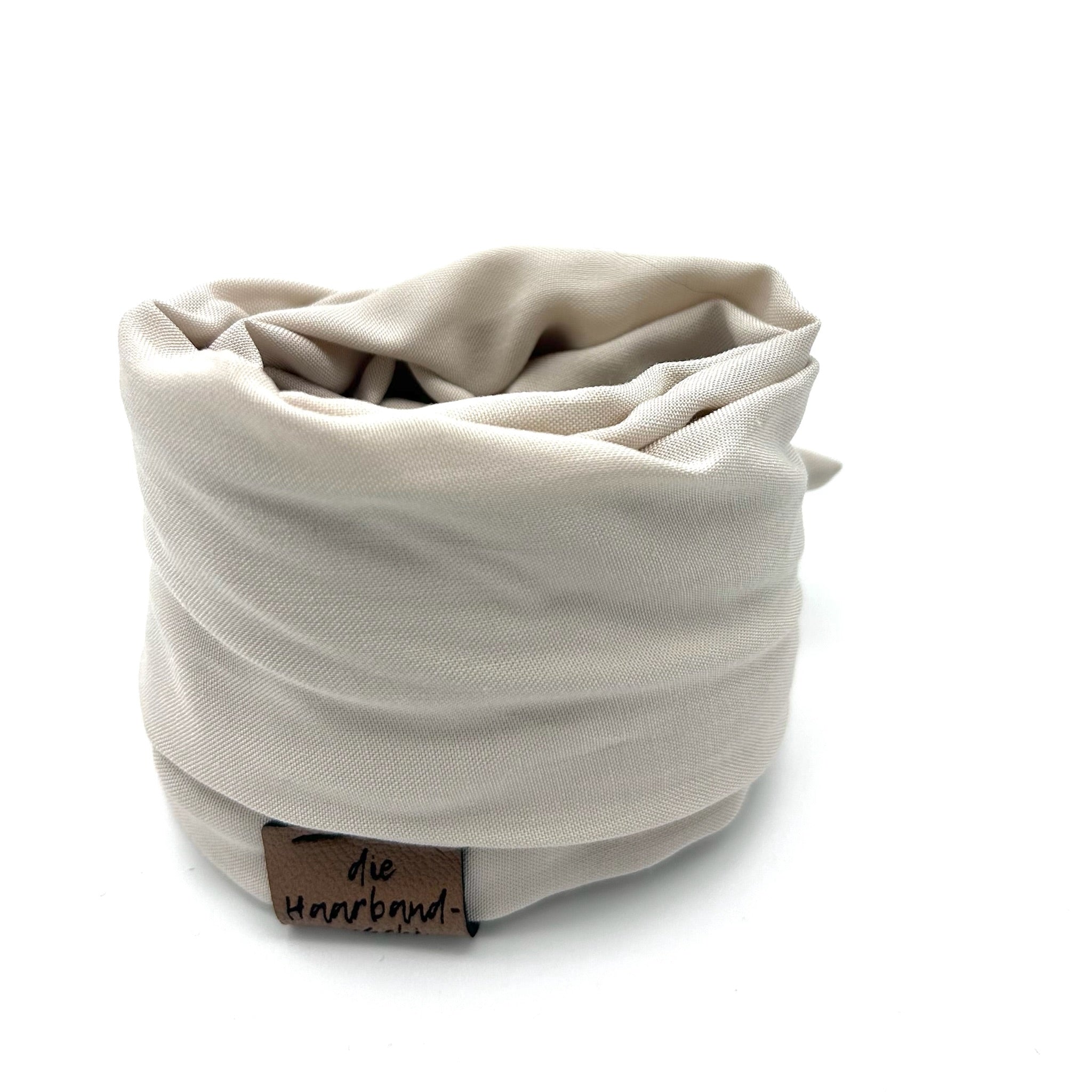 Drahthaarband Schmal - Soft Touch Beige