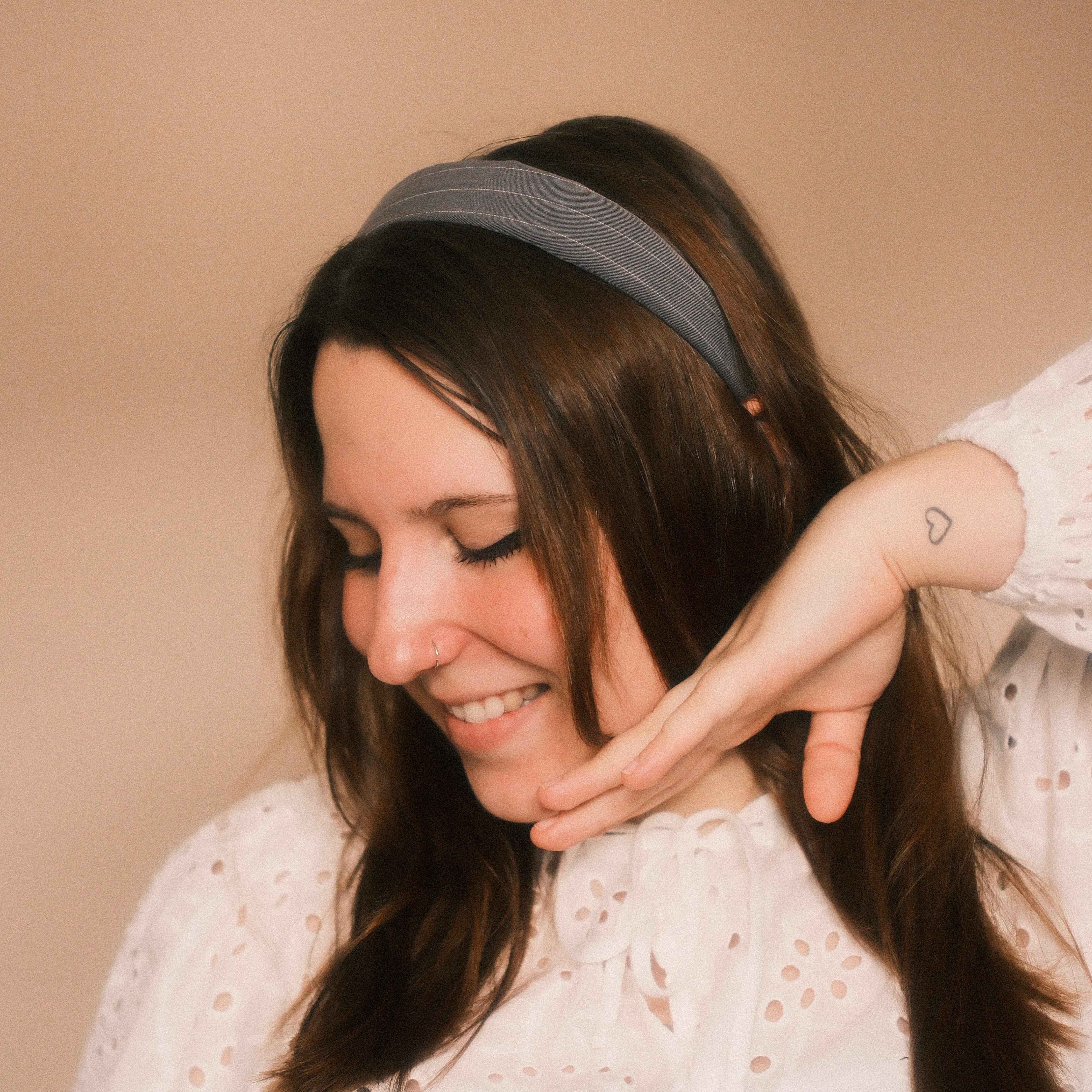 Anne - Nadelstreifen Grau