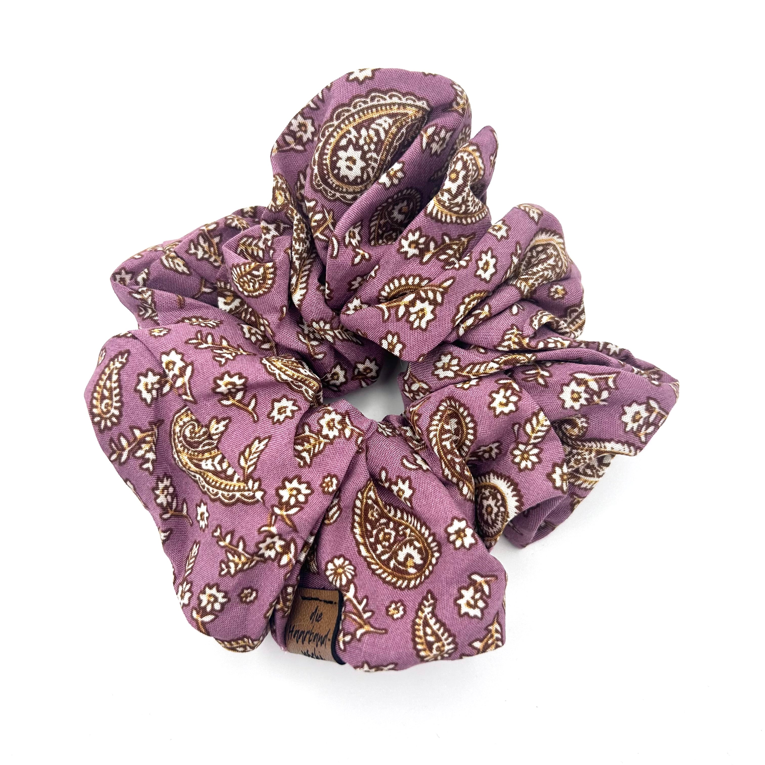 Big Scrunchie - Vintage Paisley Mauve