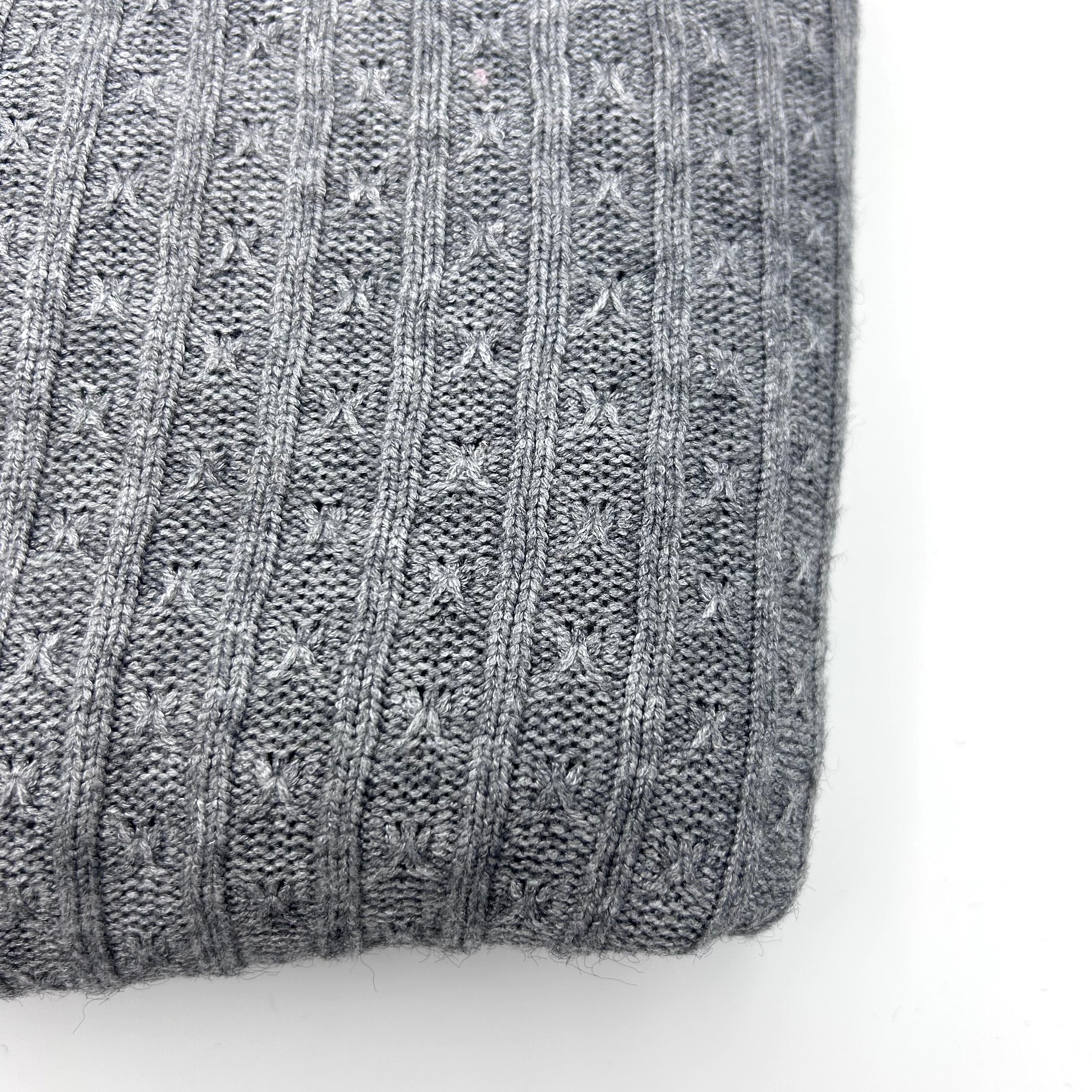 Schal - Strick Grau