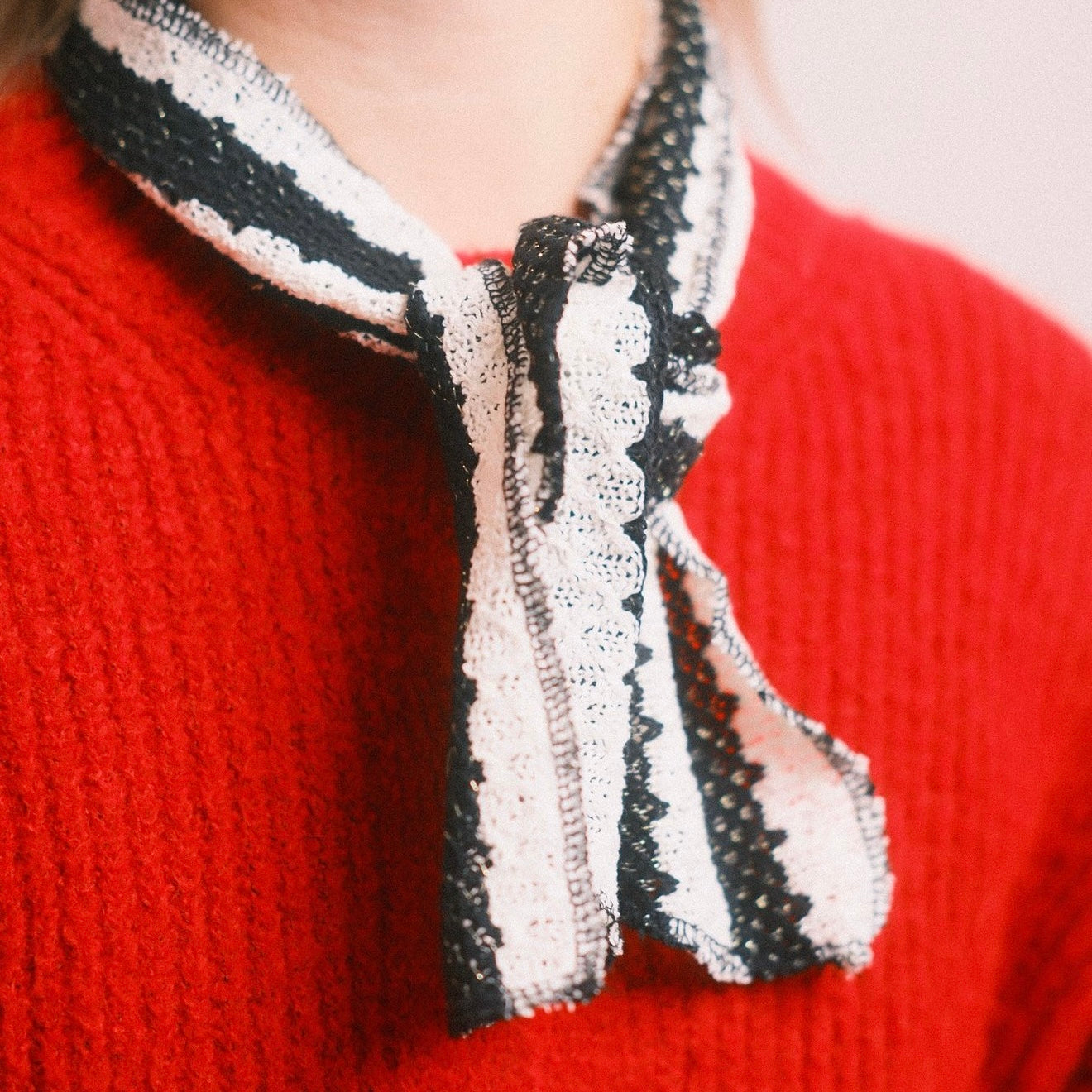 Mikro Schal - Geschenk gestreift