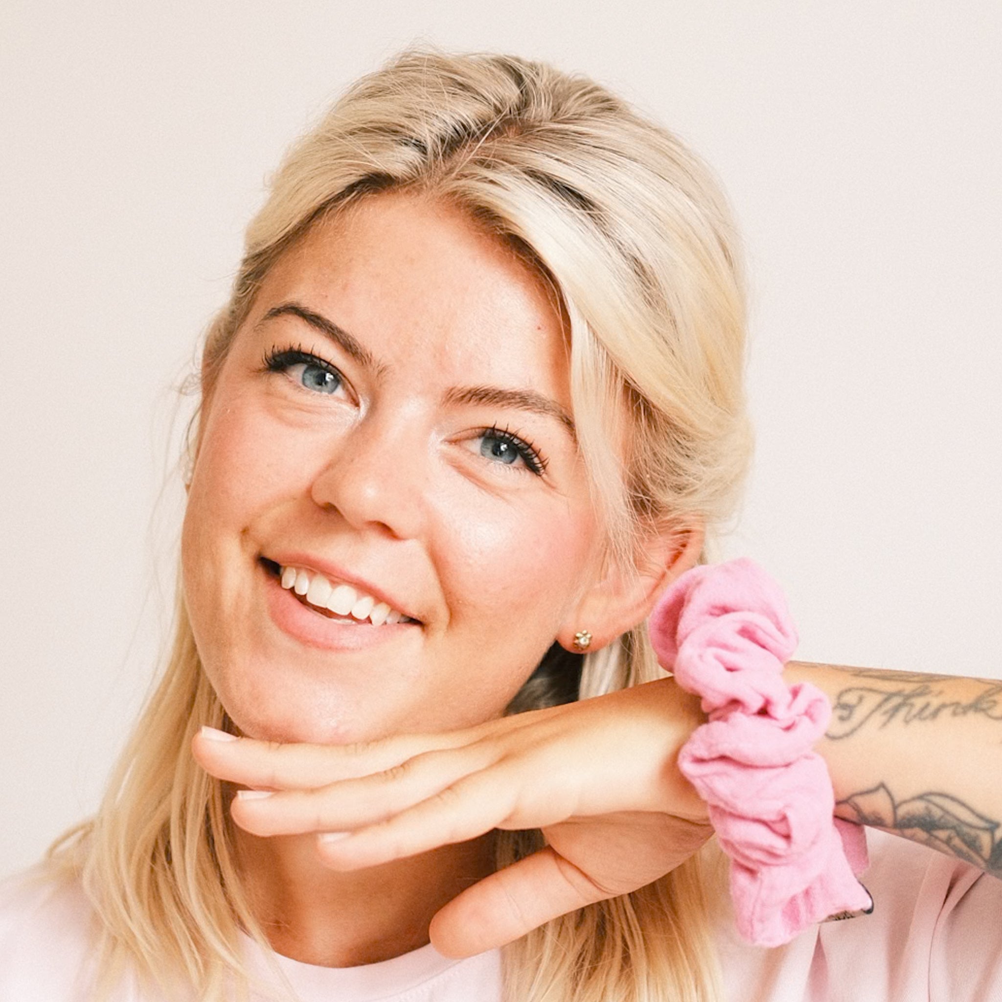 Scrunchie - Musselin Rosa