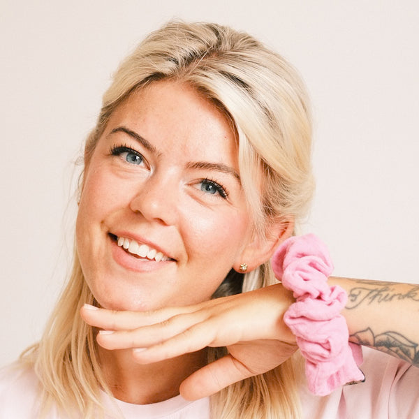 Scrunchie - Musselin Rosa