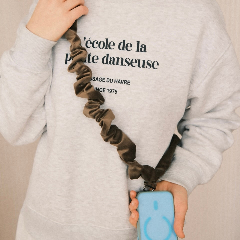 Handykette - Samt Dusty Olive