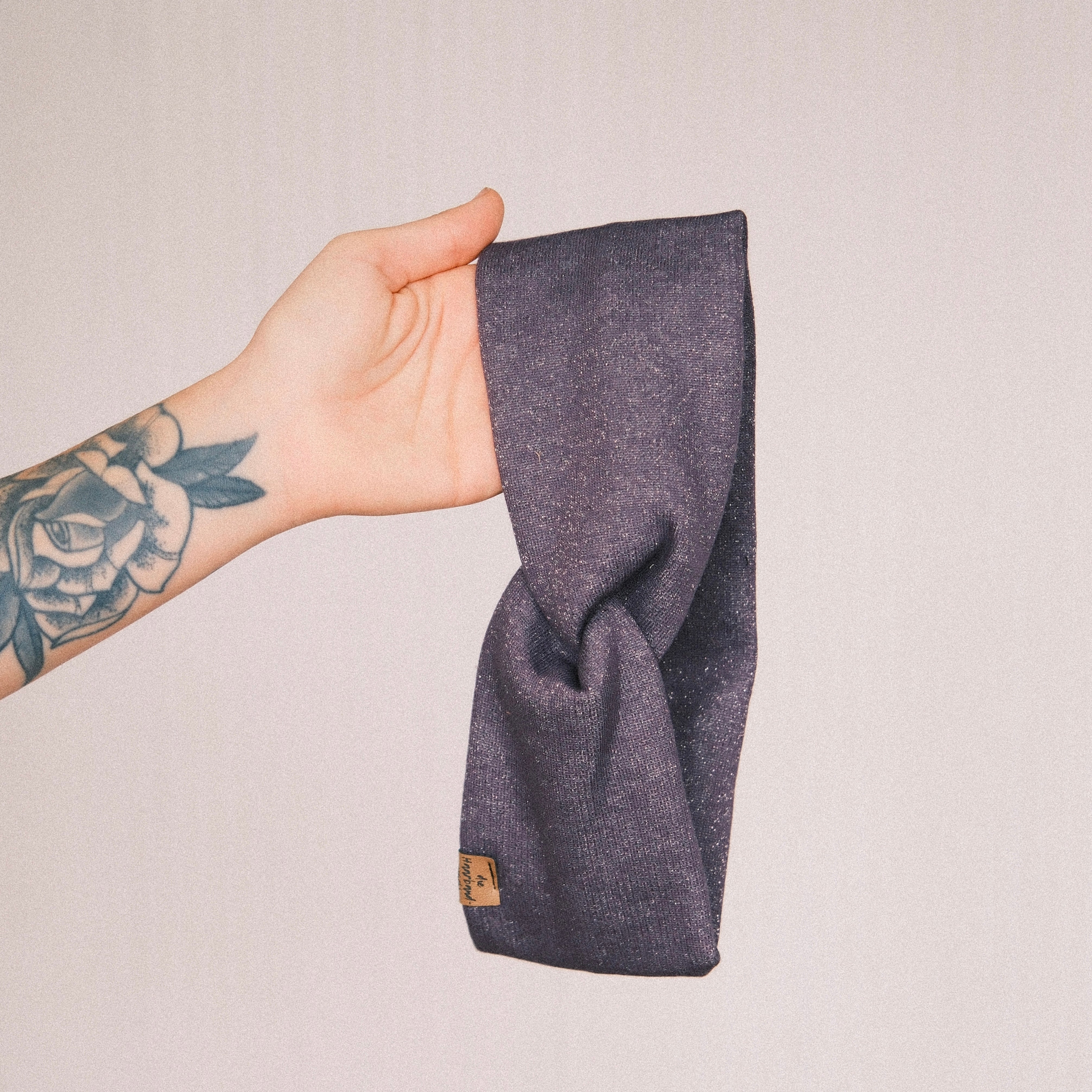 Basic Haarband - Glitzer Lila