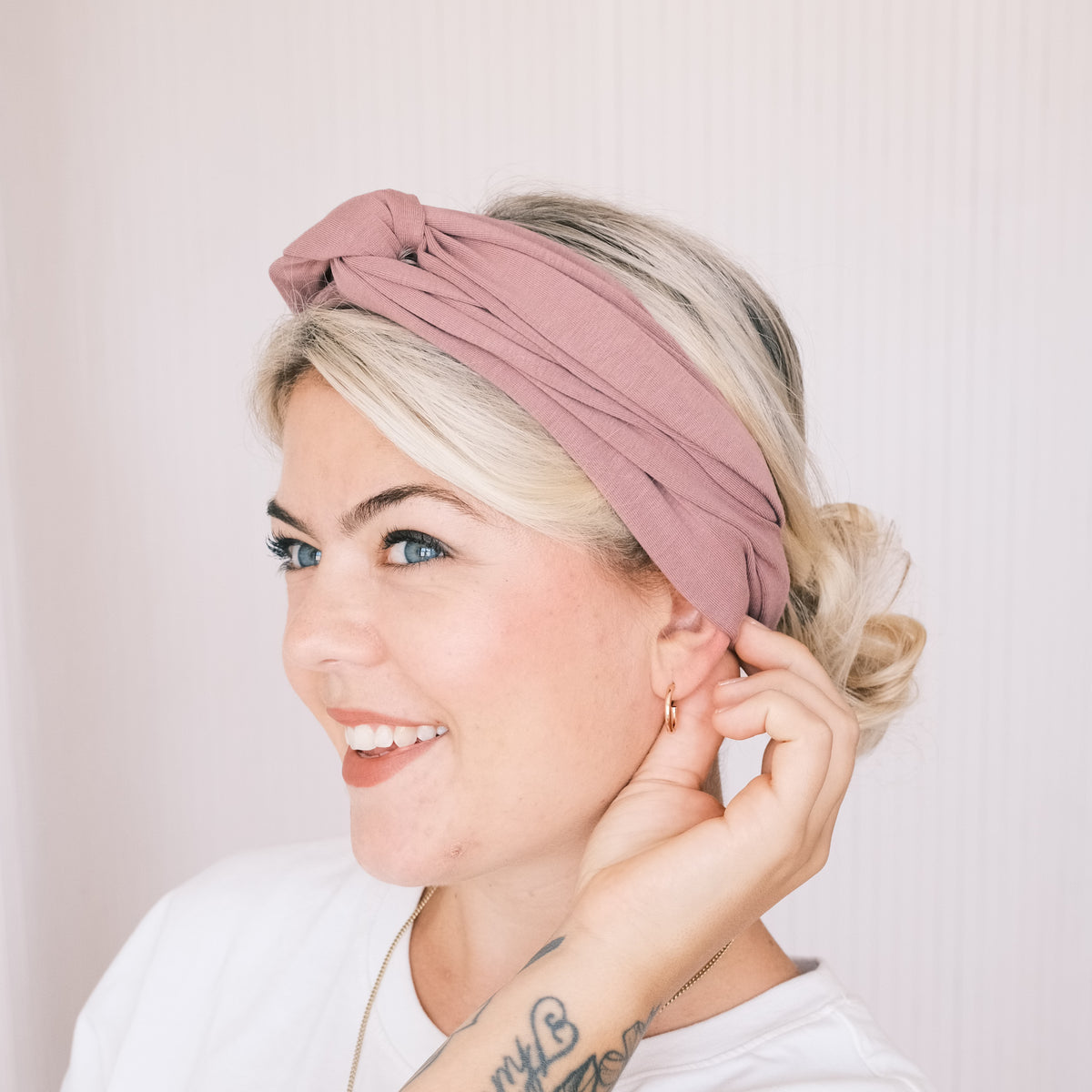 Drahthaarband breit - Rosa