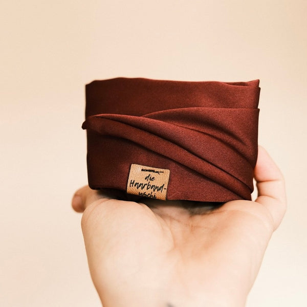 Drahthaarband - Satin Bordeaux