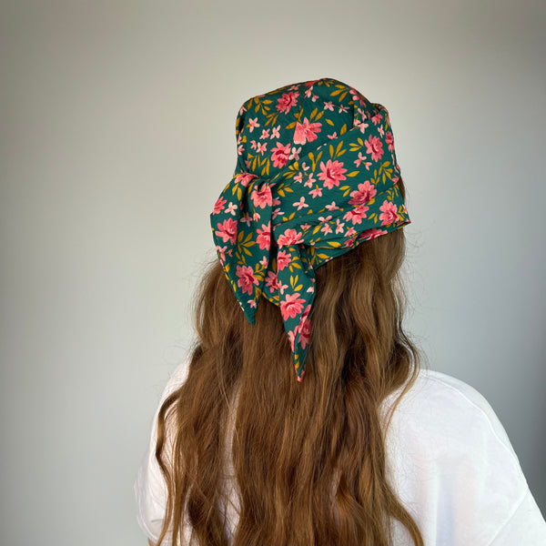 Bandana - Blütensinfonie Petrol