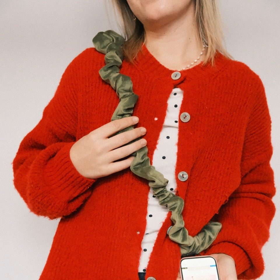 Handykette - Samt Hellgrün