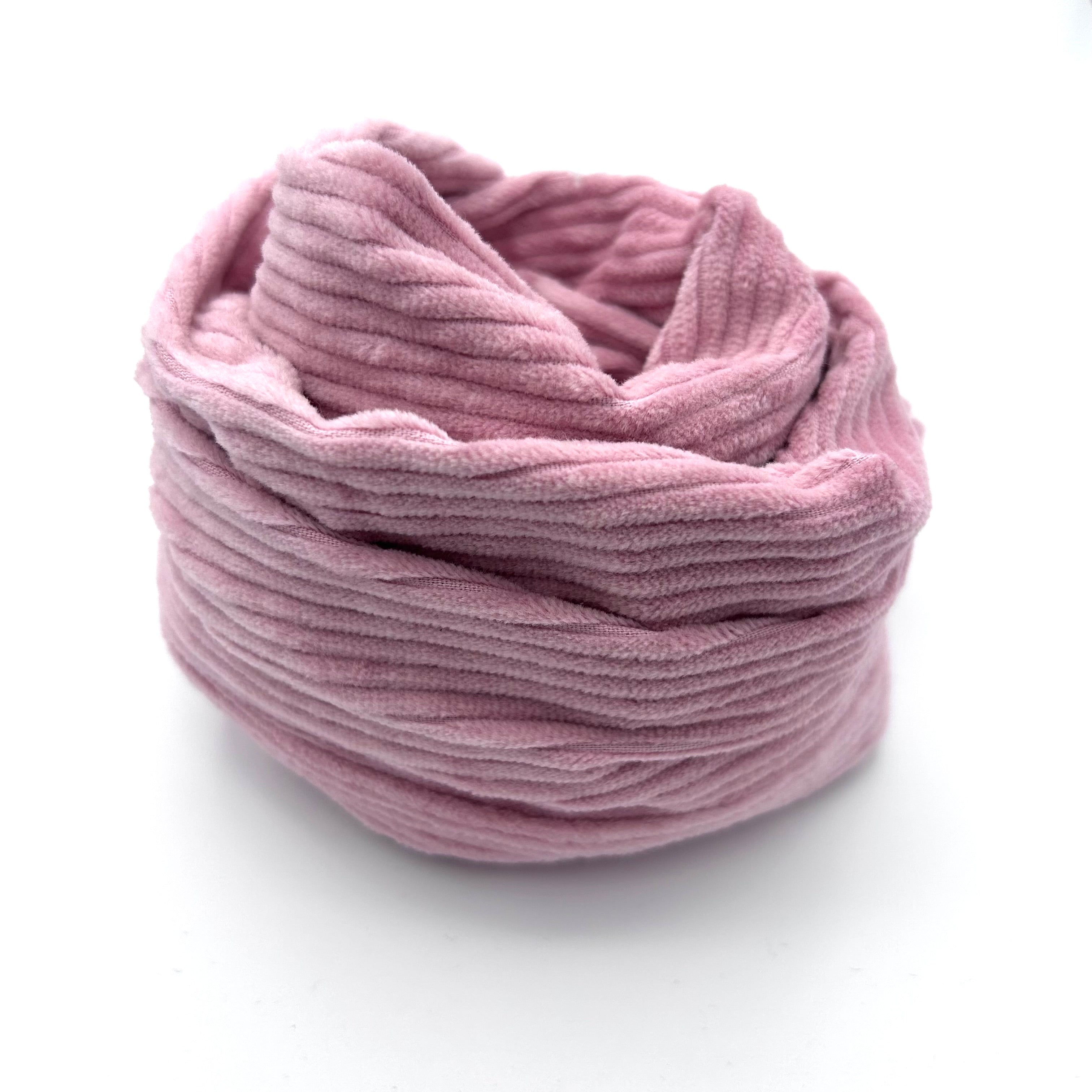 Drahthaarband breit - Cord Rosa