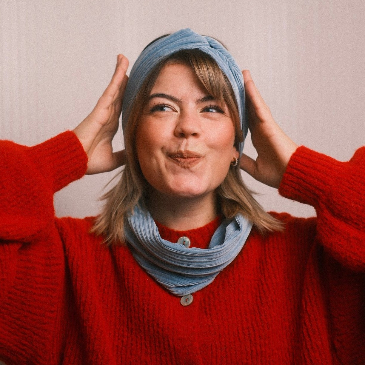 Loop - Cord Hellblau