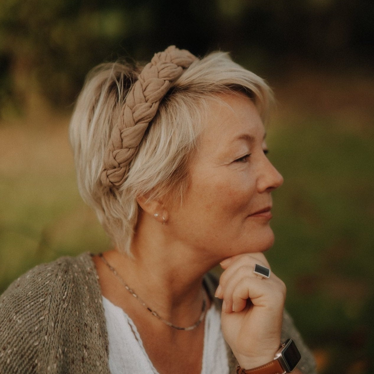 Carlotta in breit - Beige