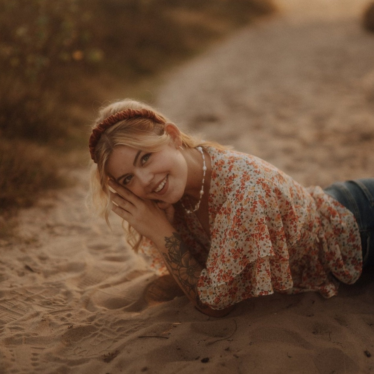 Hilde - Rost Haarreif gerafft