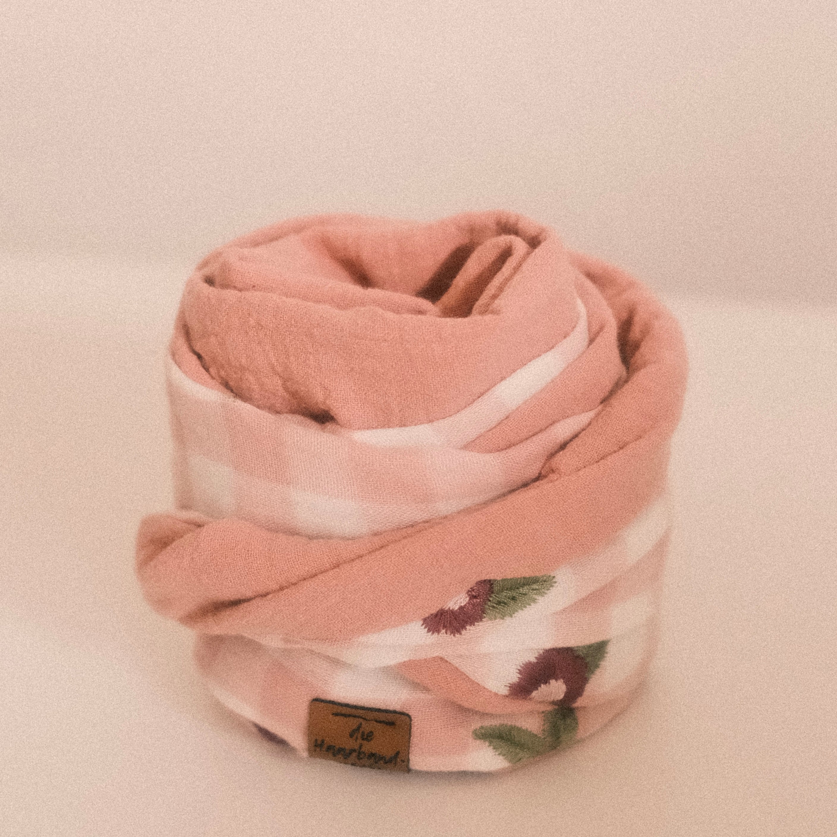 Drahthaarband 2 Seiten - Cottage Rosa