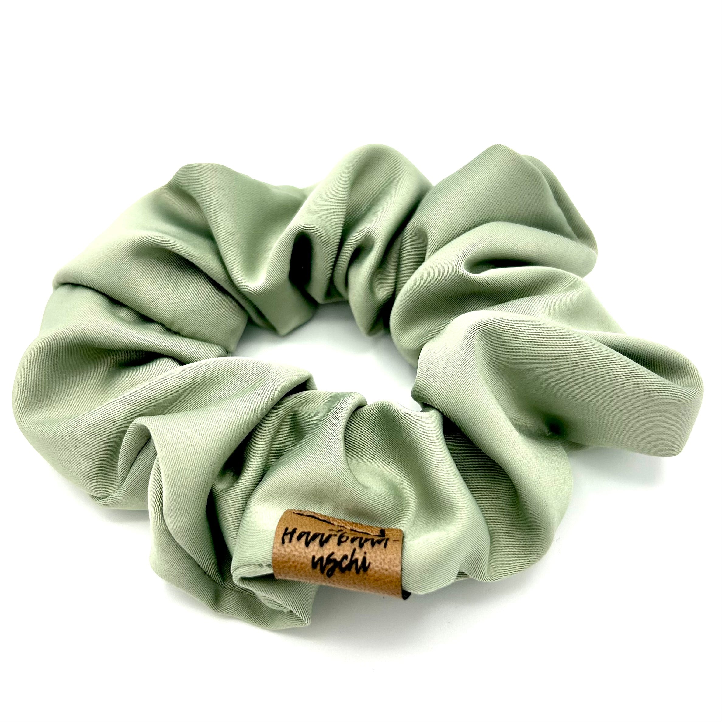 Scrunchie Satin light Matcha