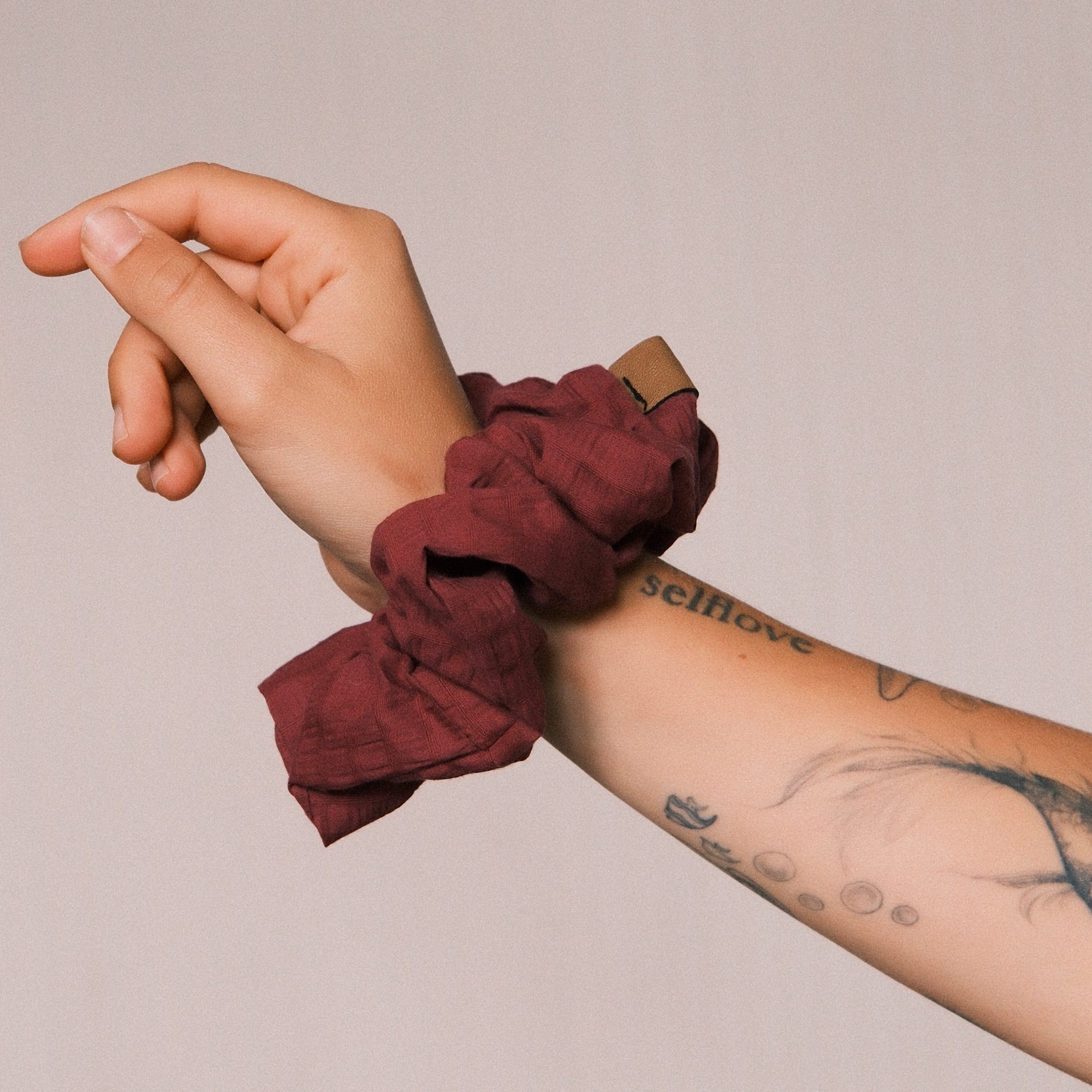 3er Big Scrunchie Set - Berry Bloom
