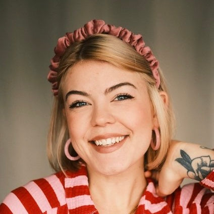 Hilde - softpink Haarreif gerafft