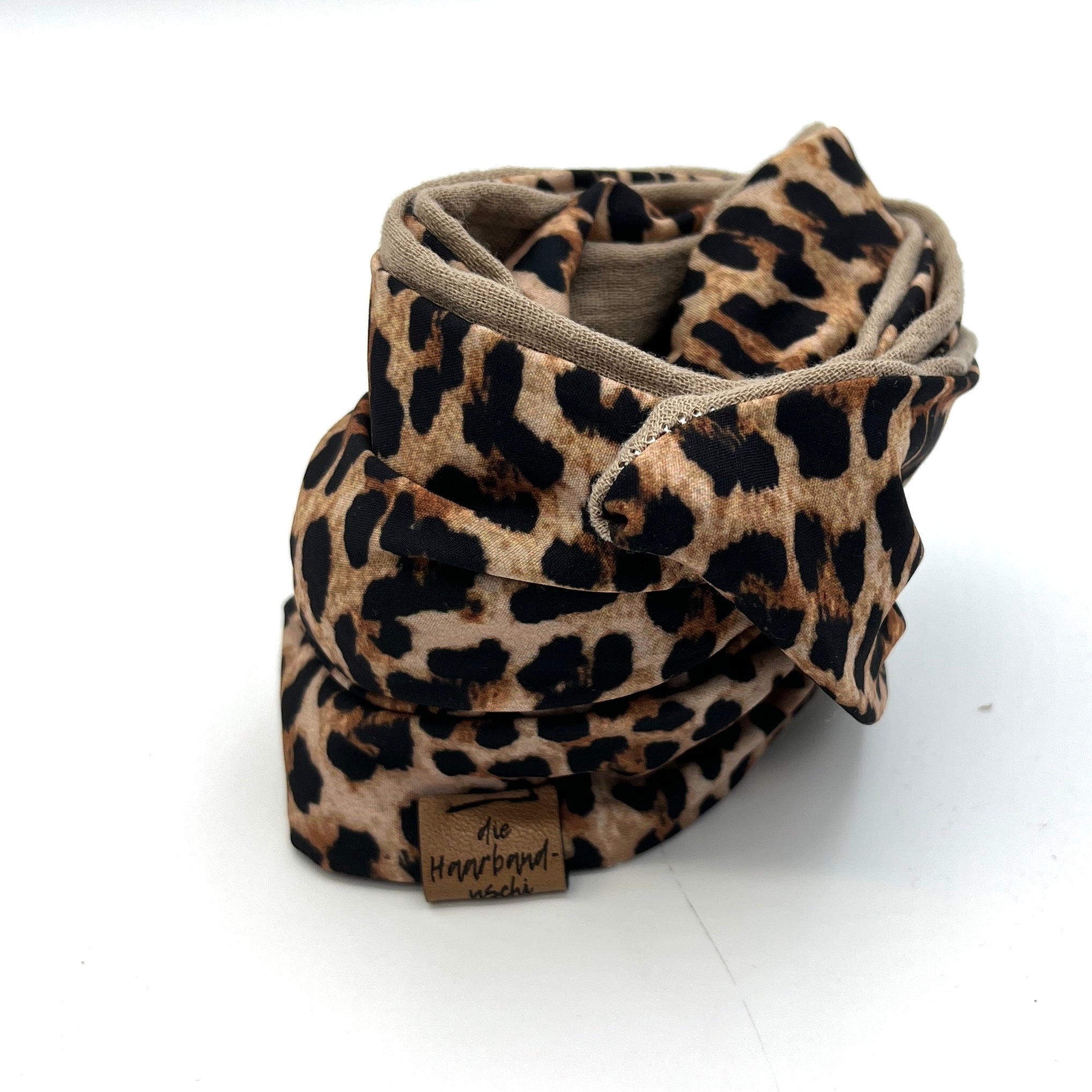 Drahthaarband 2 Seiten Leo beige