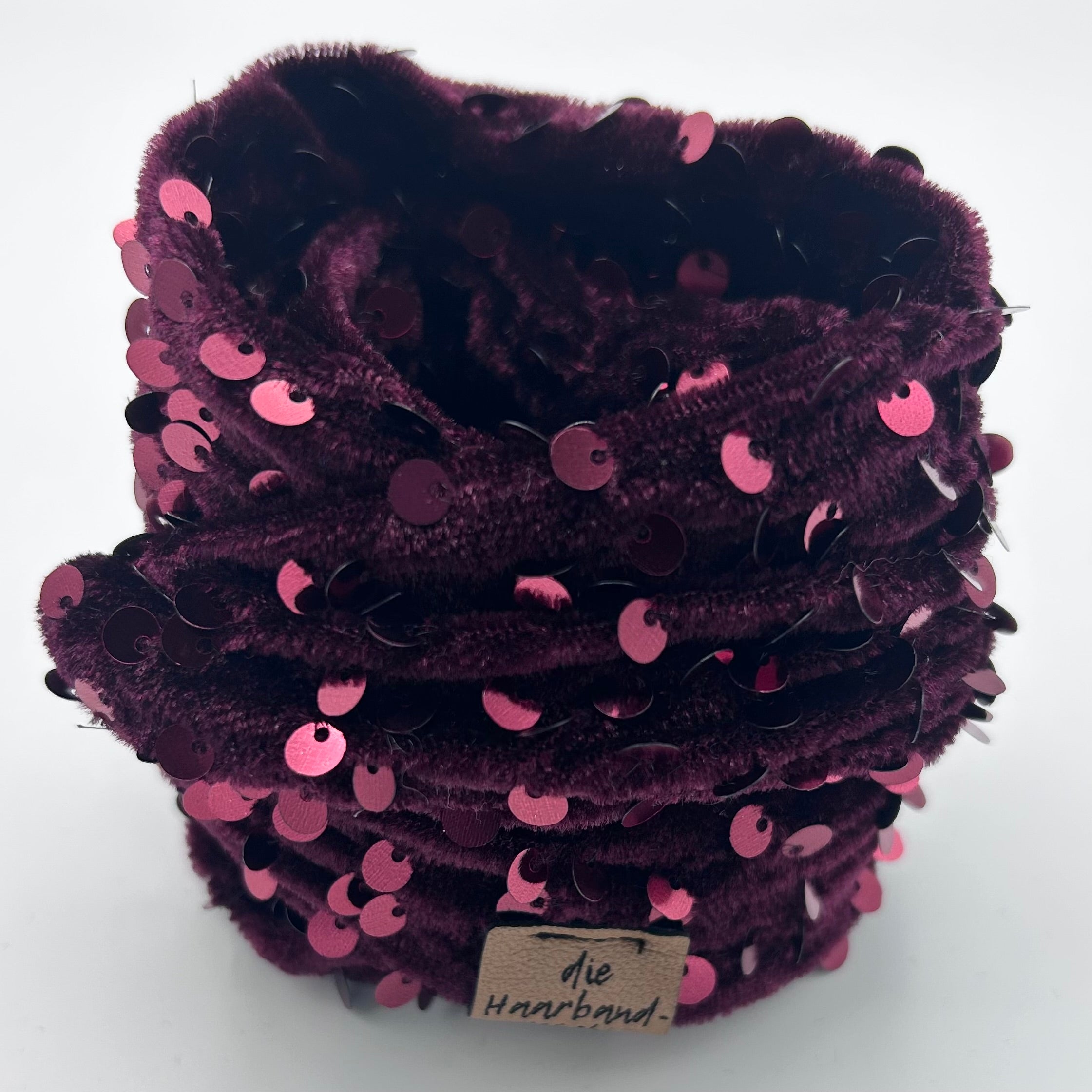 Dutti - Pailletten Weinrot Bordeaux