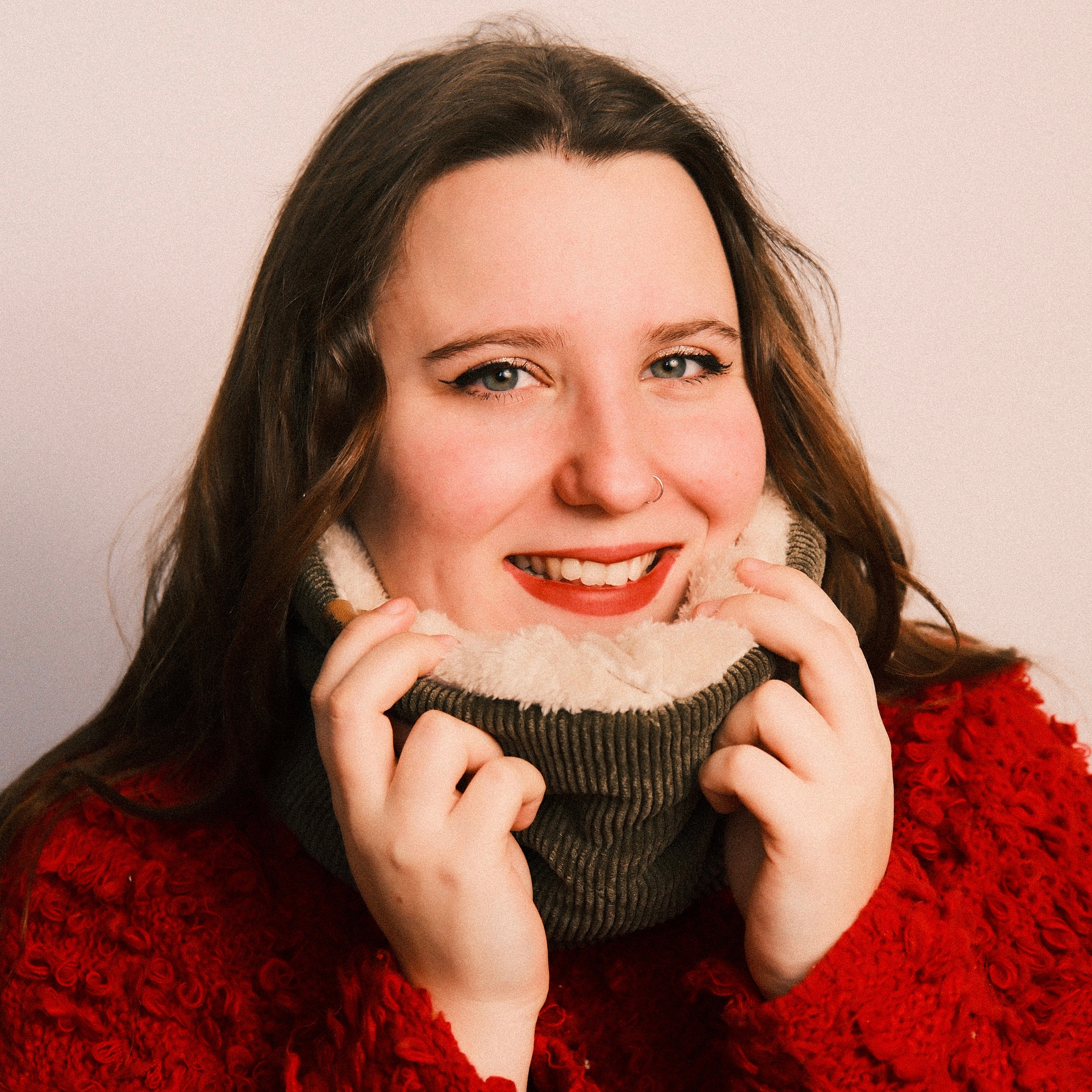 Loop - Cord gefüttert Khaki