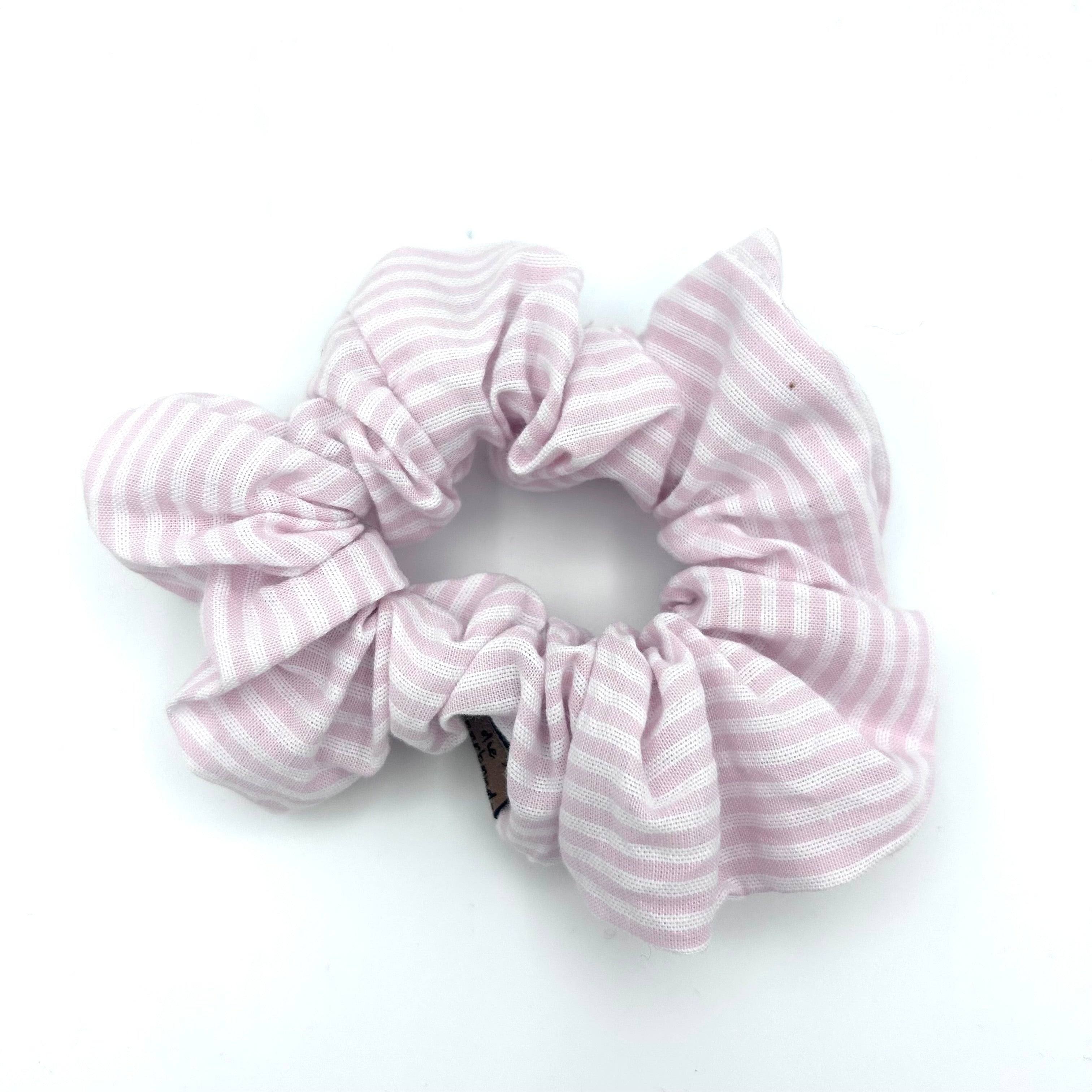 Scrunchie - gestreift rosa