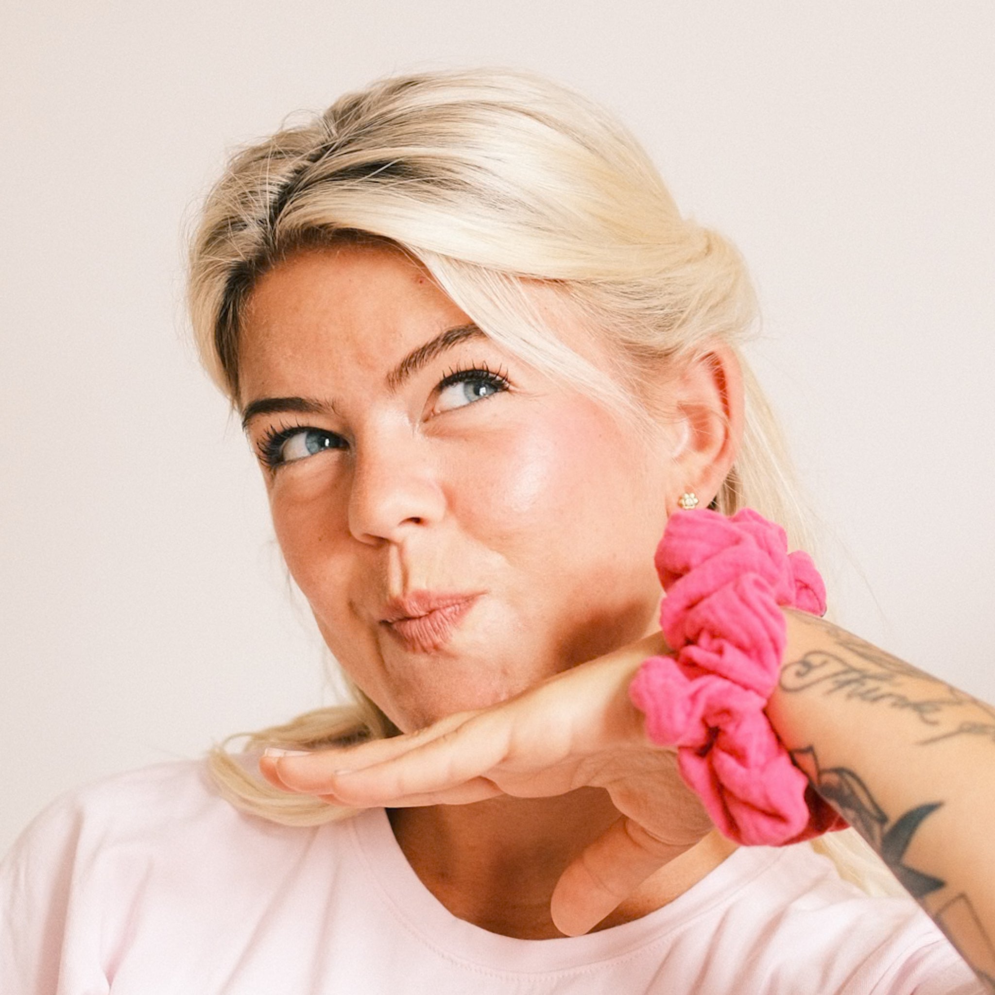 Scrunchie - Musselin Pink