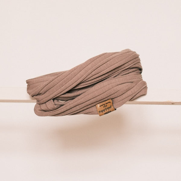 Drahthaarband schmal - Sporty Rib Taupe