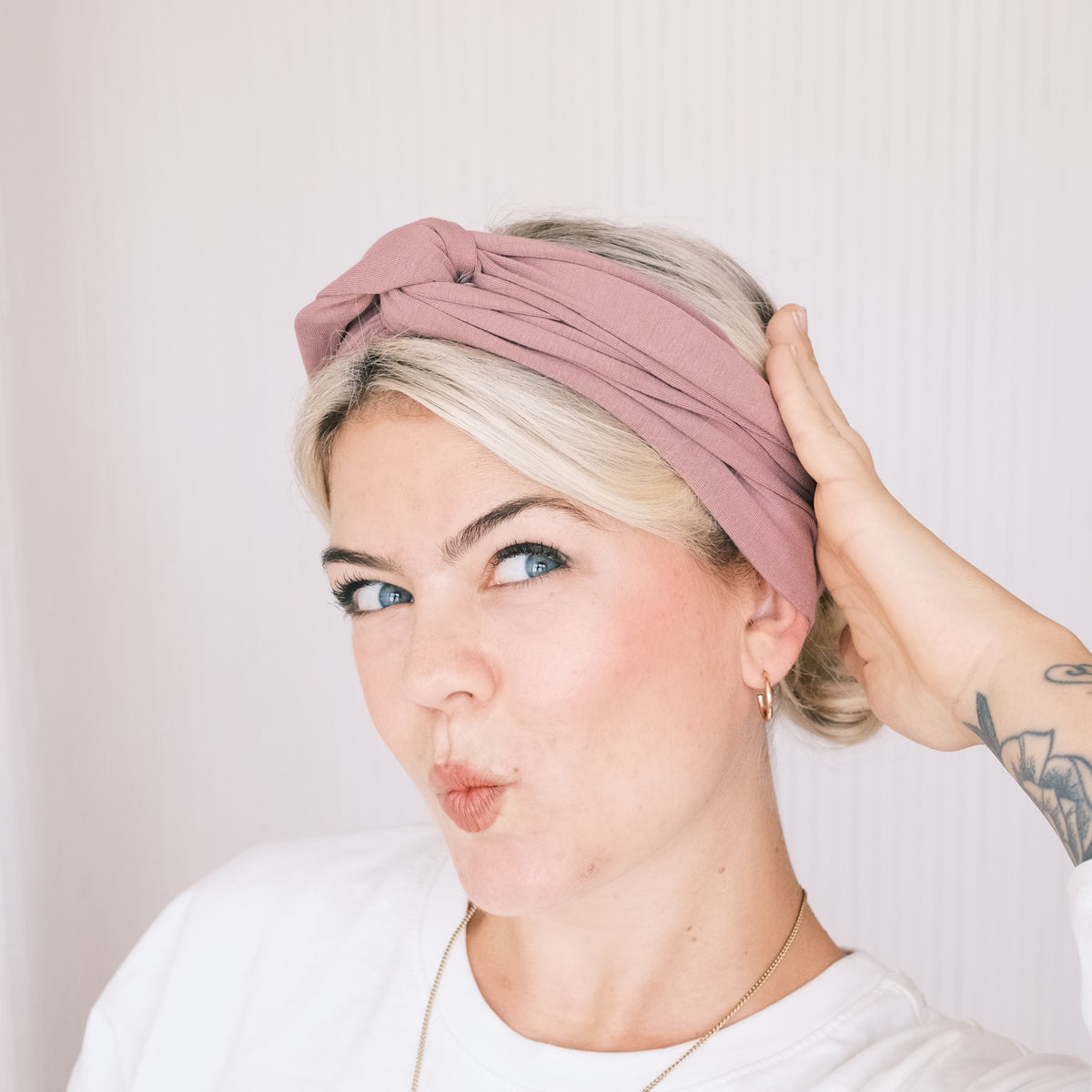 Drahthaarband breit - Rosa