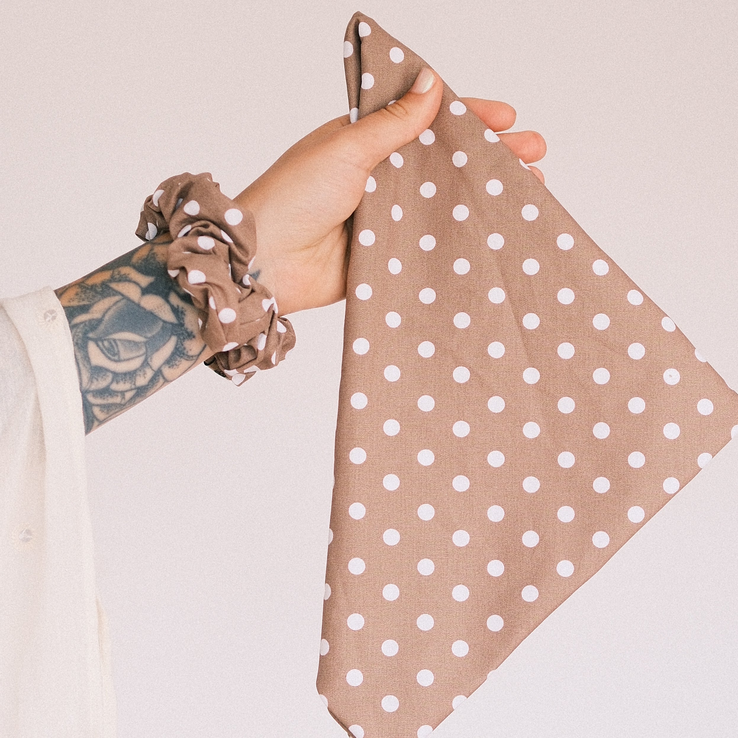 Bandana - Dots Braun