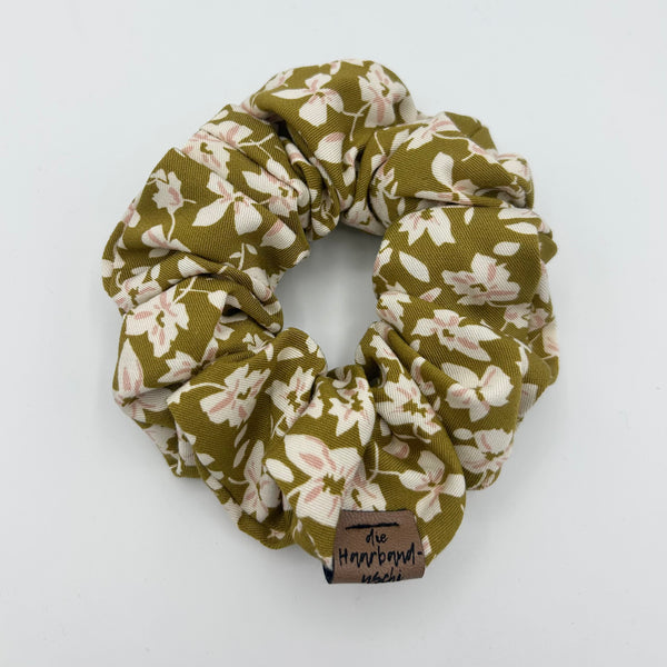 Scrunchie - Olive Blossom