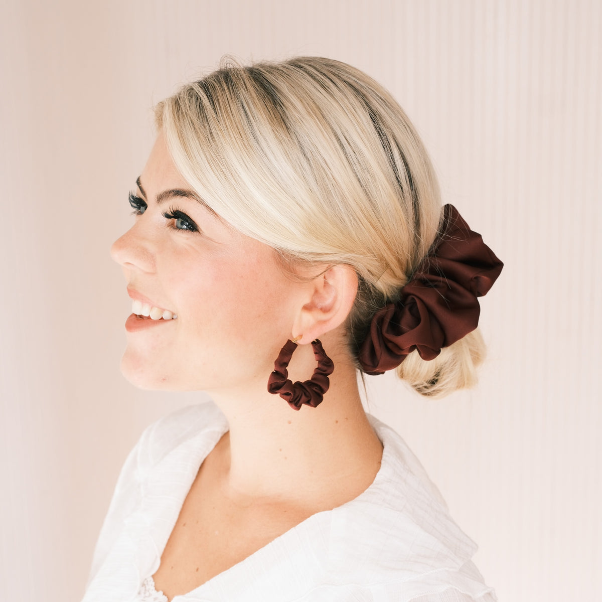 Big Scrunchie - Satin Bordeaux