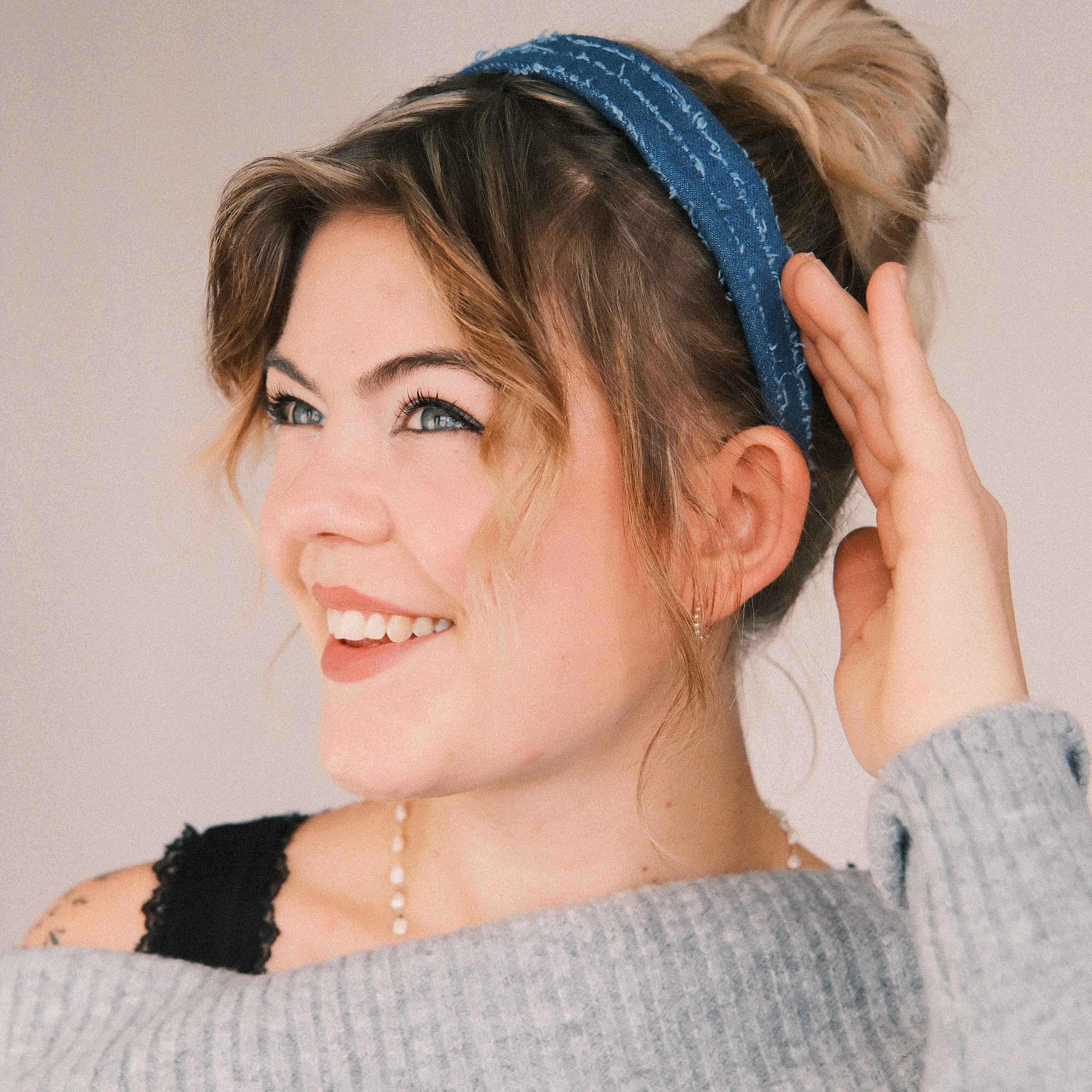 Anne - Jeans Streifen Dunkel