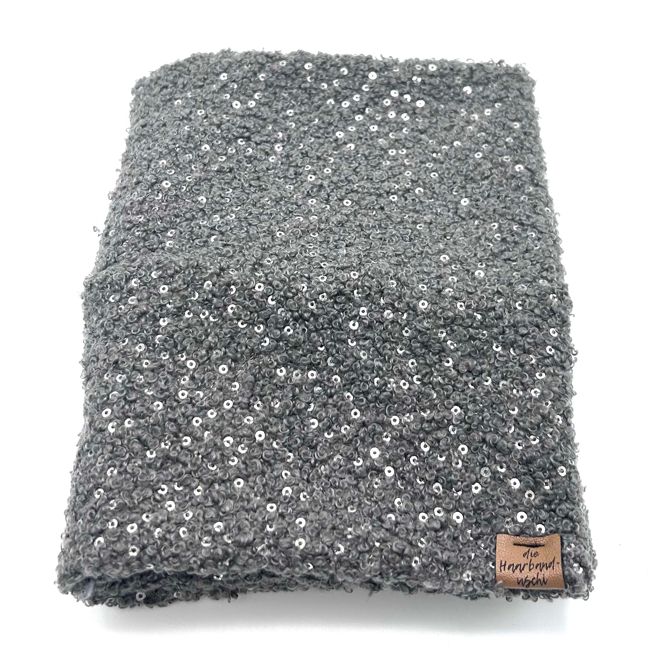 Loop - Teddy Pailletten Grau
