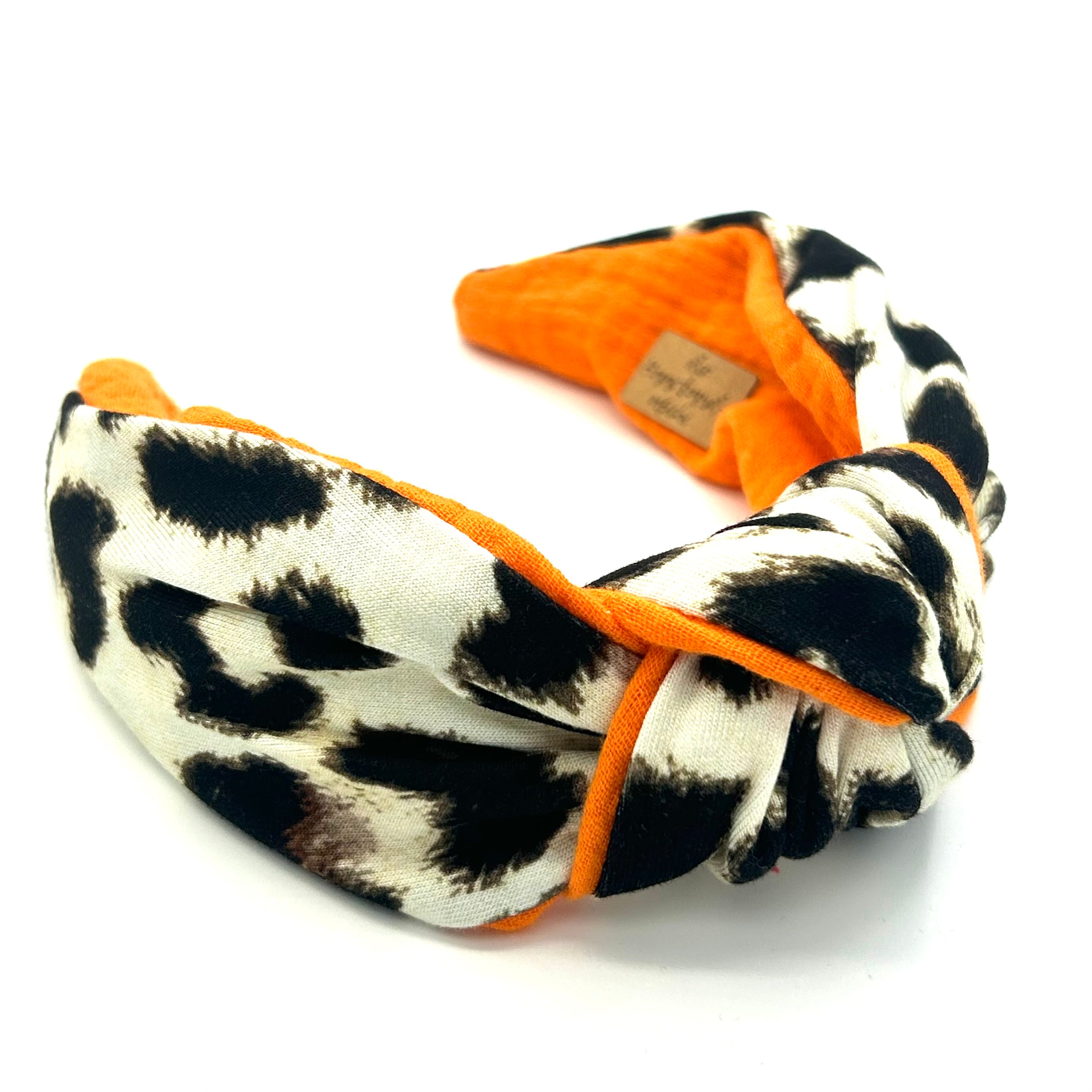Frieda - oh leo orange Haarreif Knoten