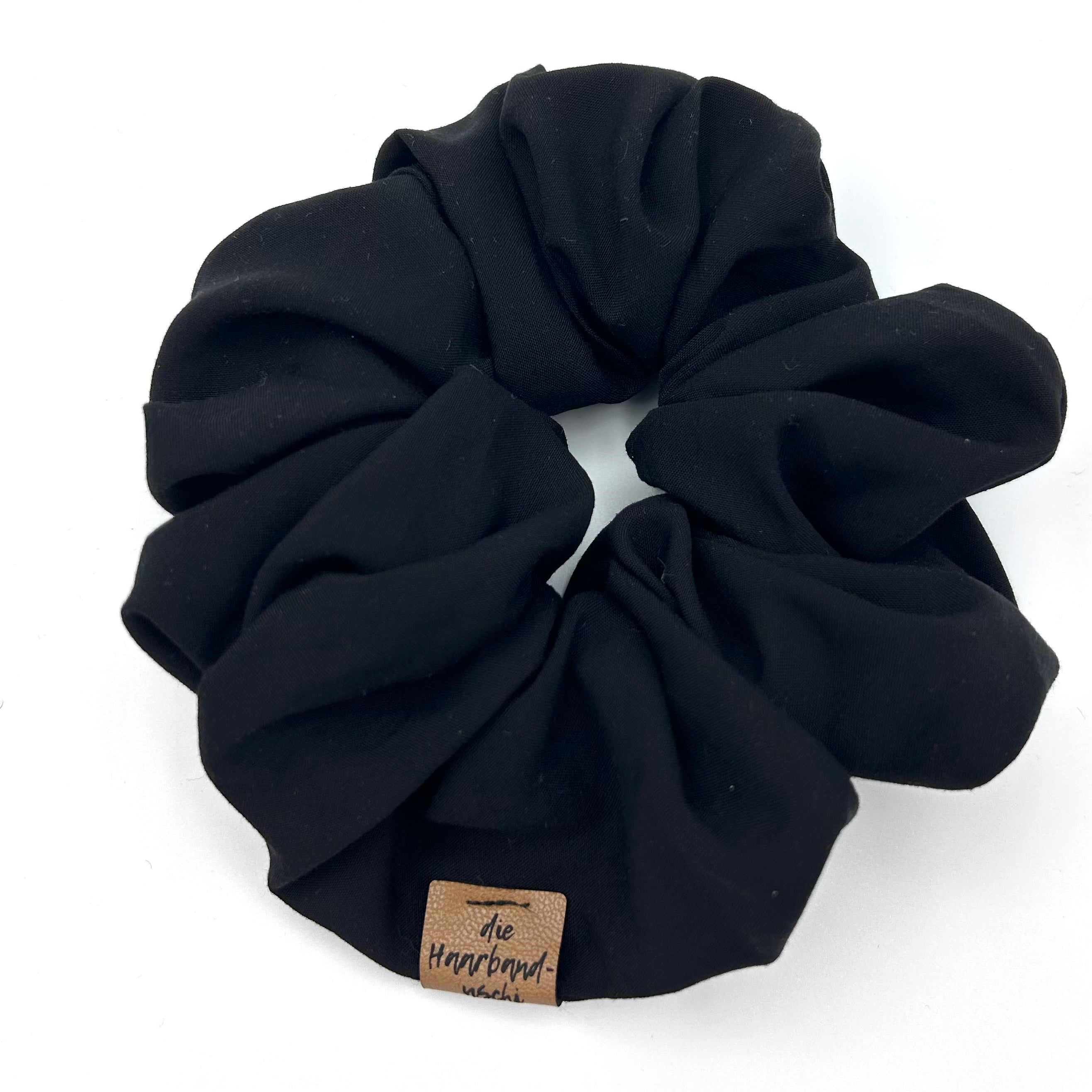 Big Scrunchie - soft touch Schwarz