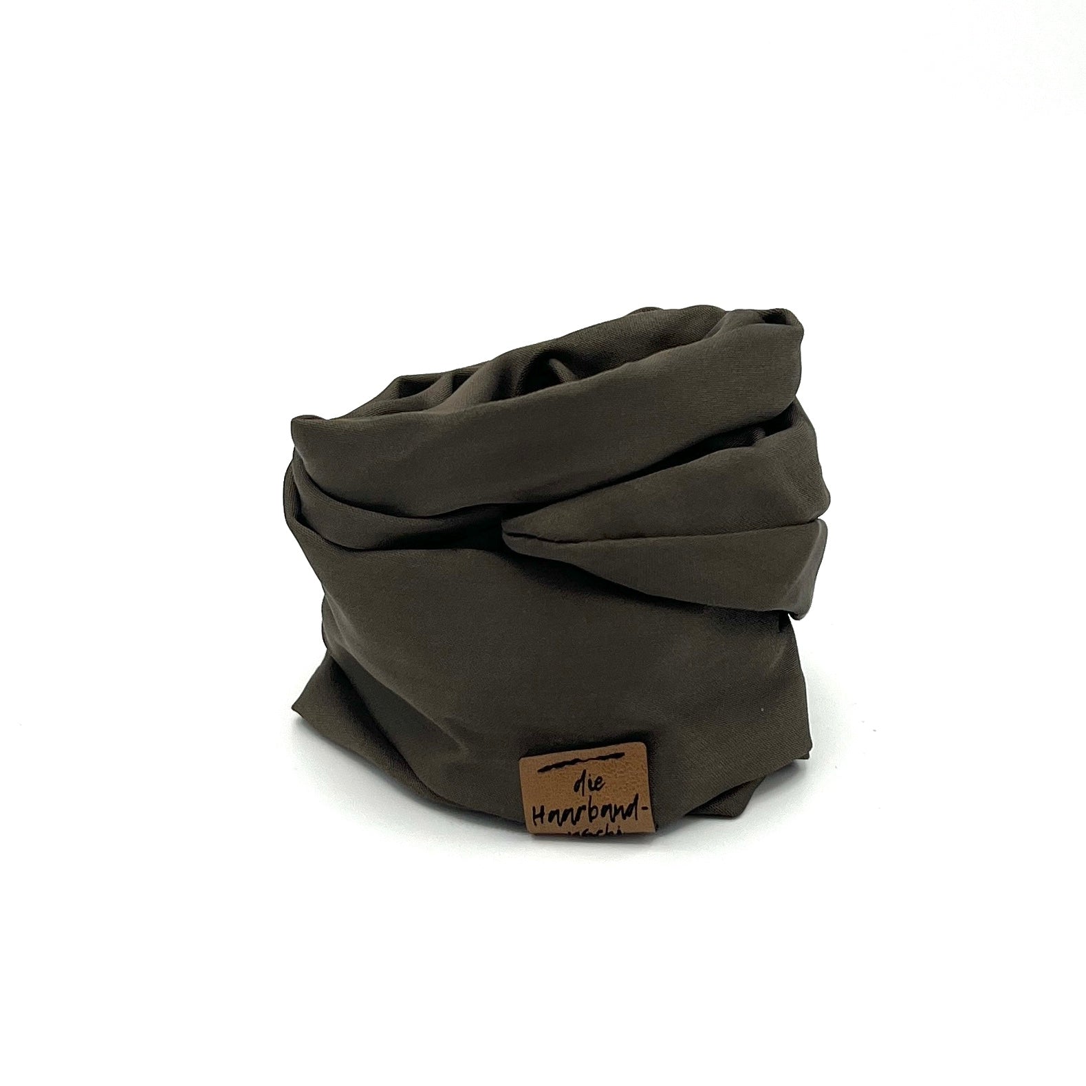 Drahthaarband Satin Khaki