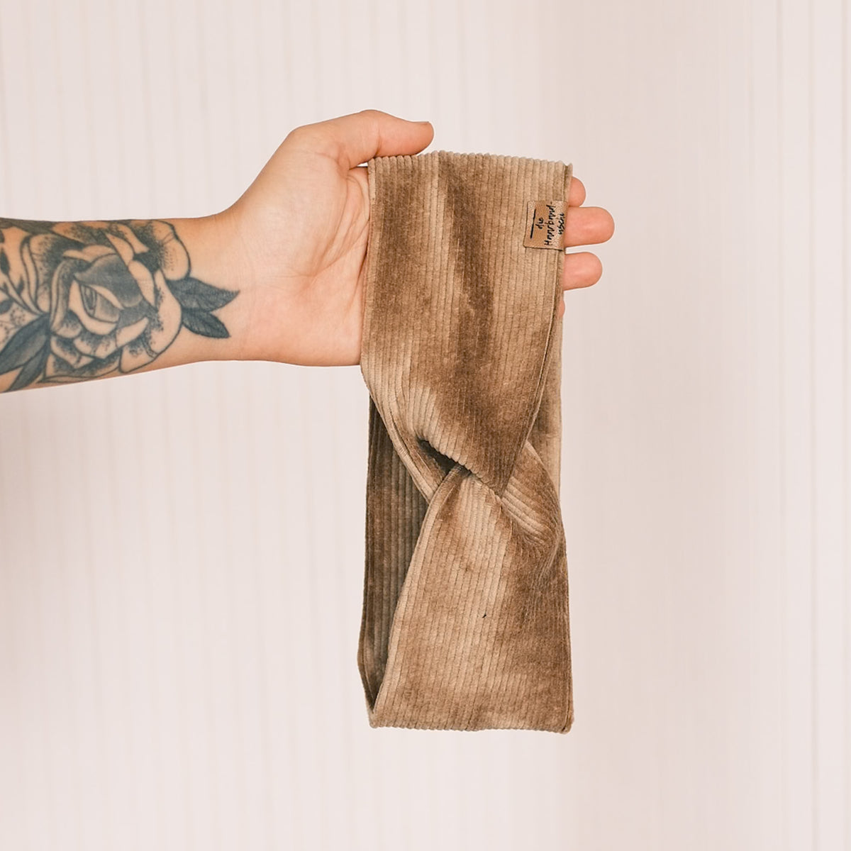 Basic Haarband - Cord Khaki