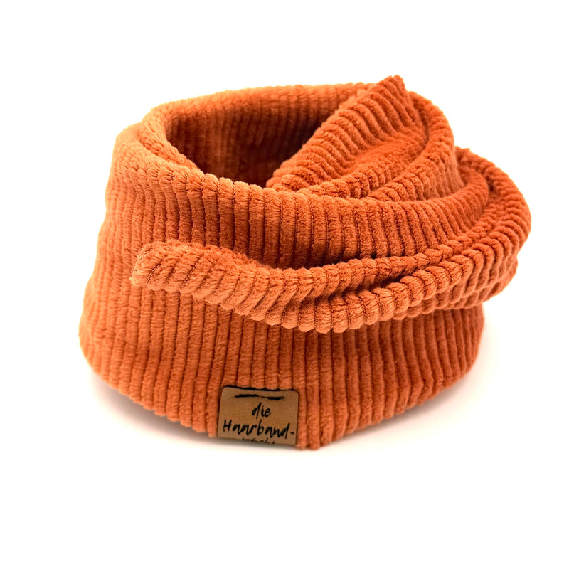 Drahthaarband breit - Cord Orange