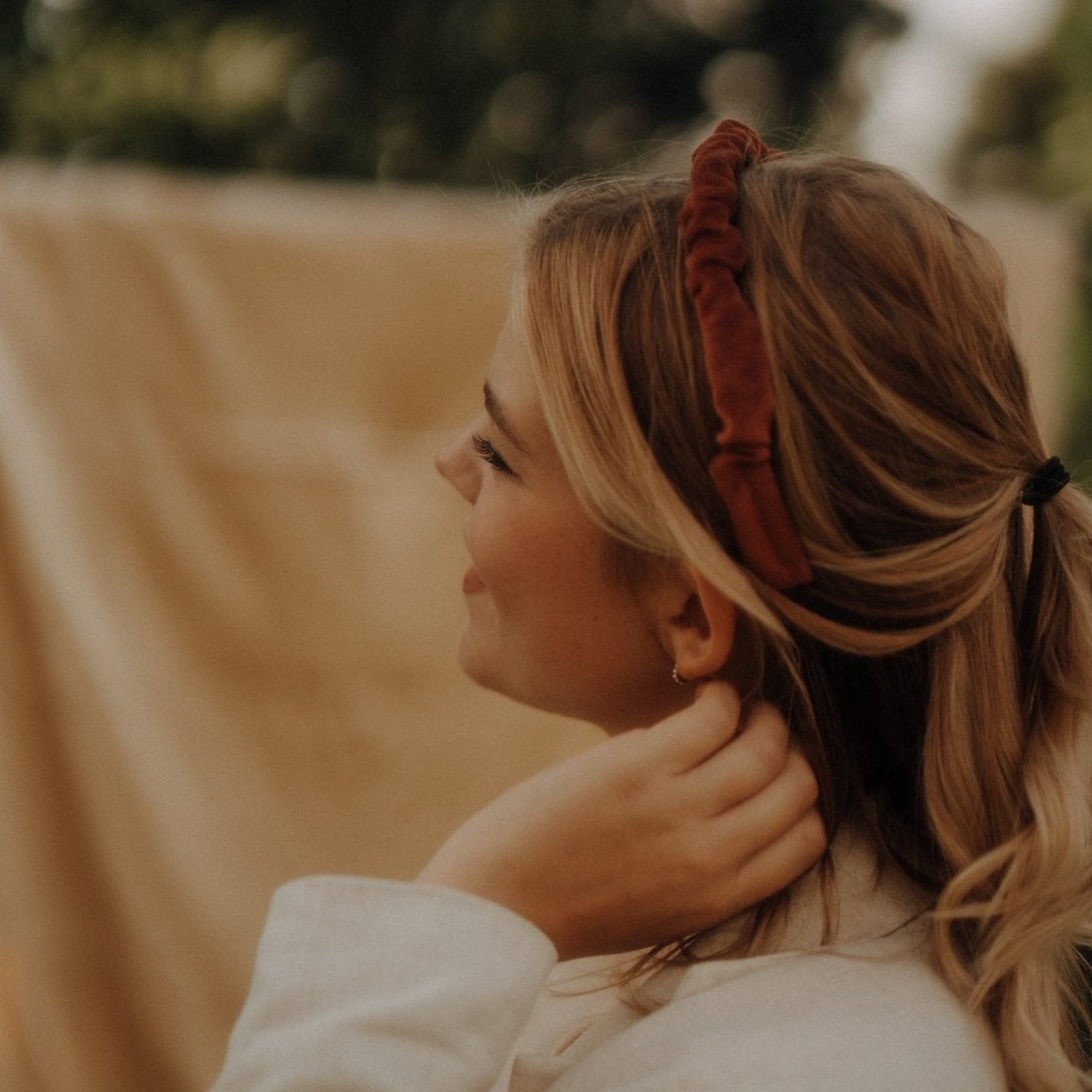 Hilde - Rost Haarreif gerafft