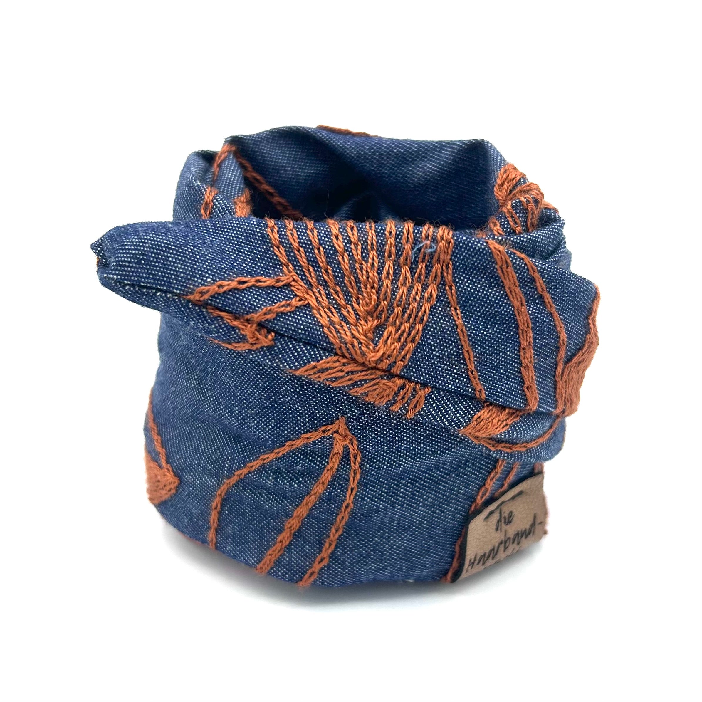 Drahthaarband schmal - Boho Jeans Rost