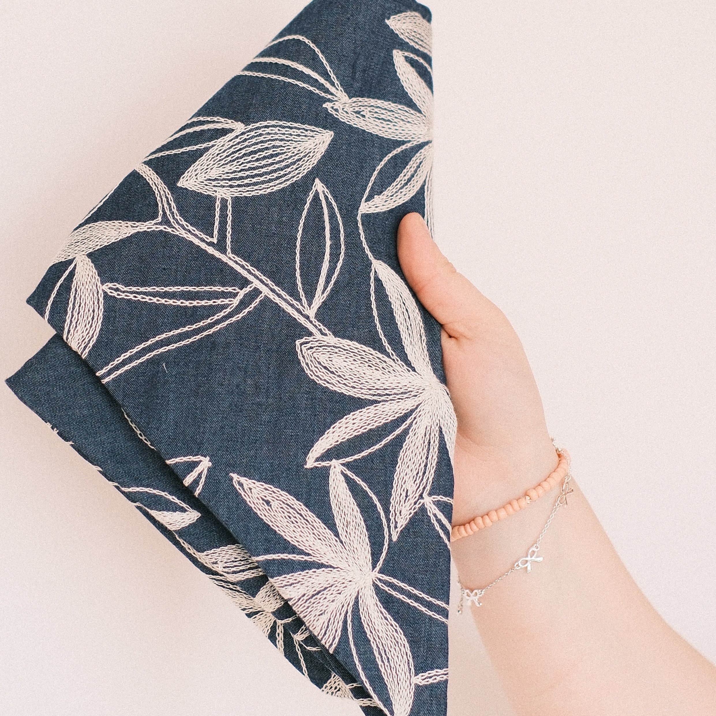 Bandana - Jeans Boho Weiß