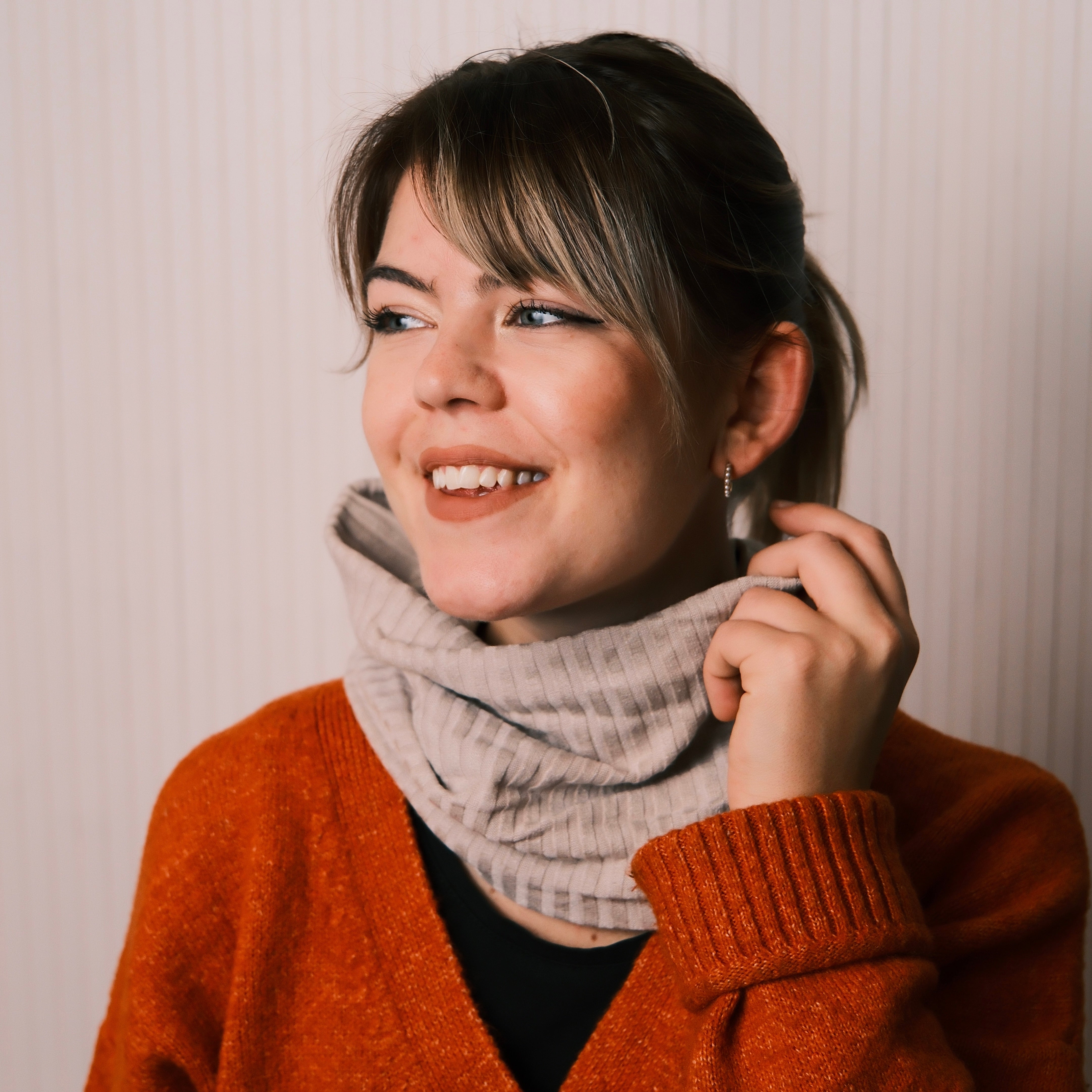 Loop - Grobstrick Beige