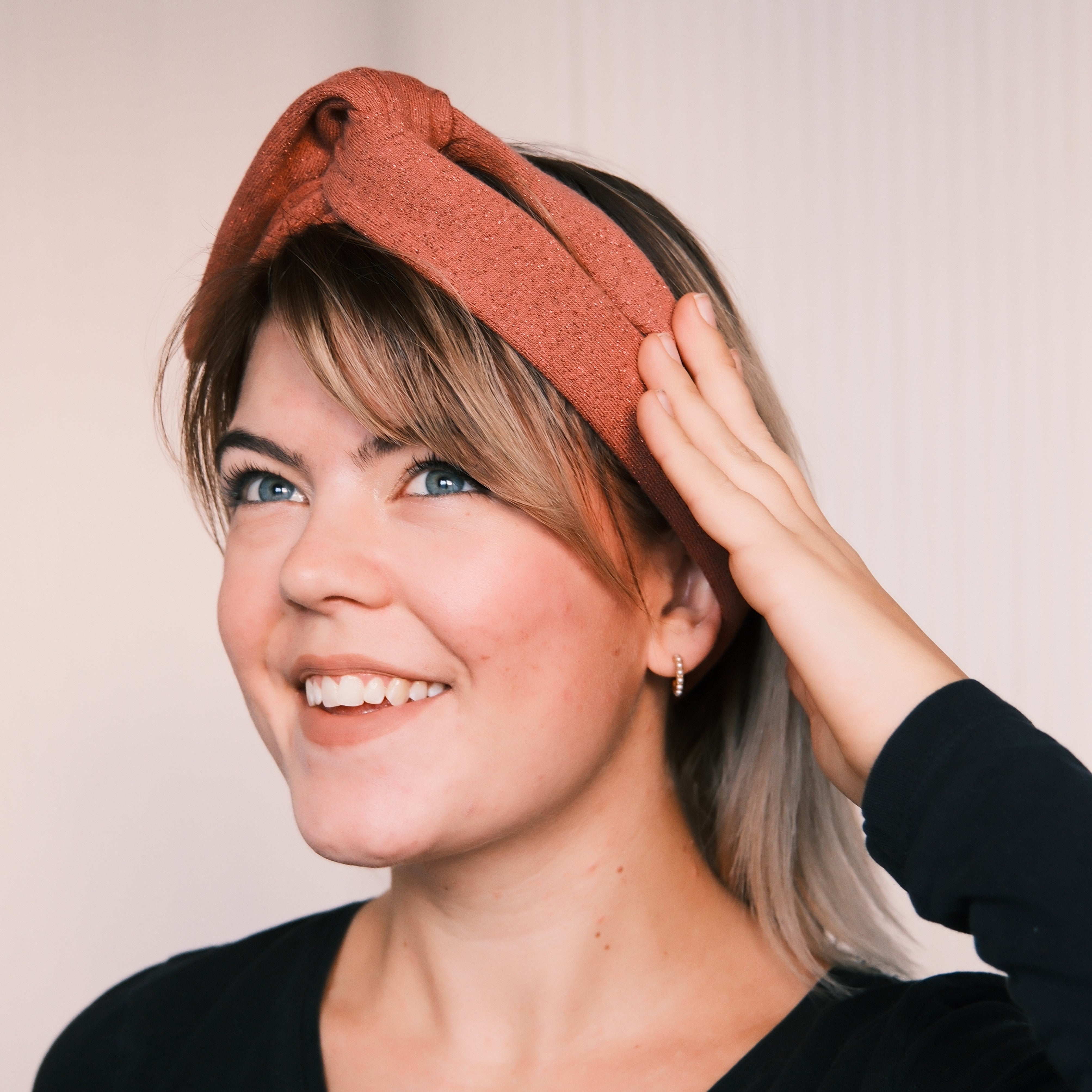 Drahthaarband Glitzer Rost