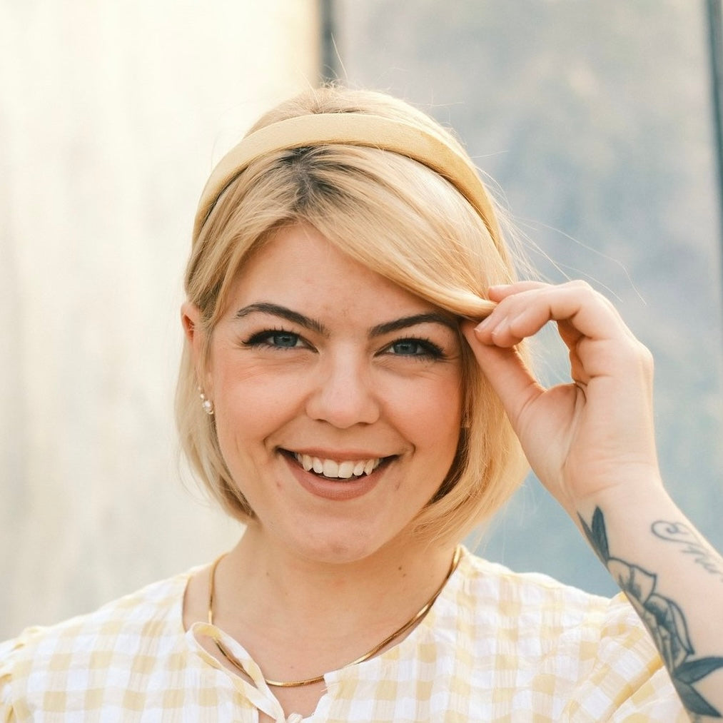 Anna - sonnengelb Samt