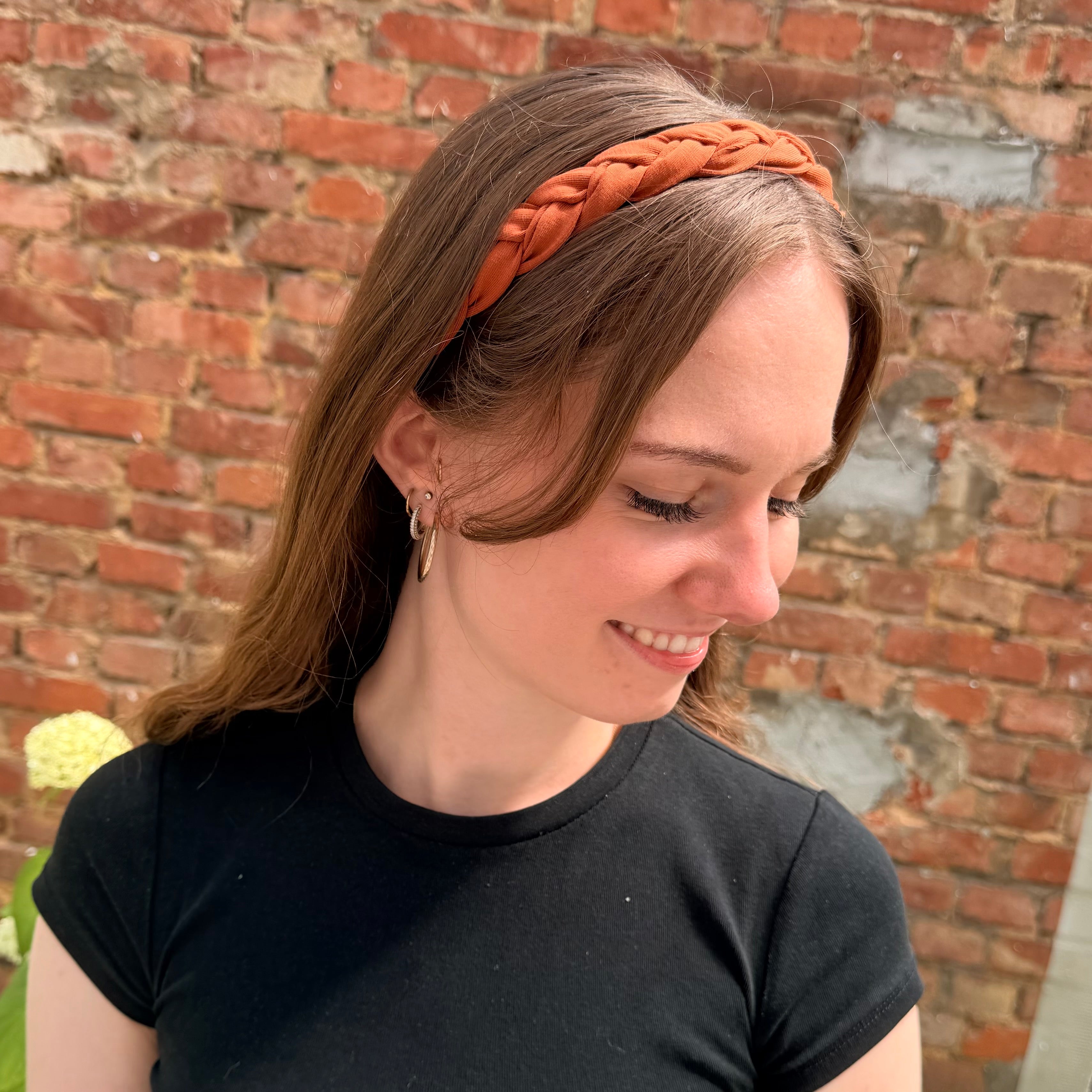 Haarband geflochten - Orange