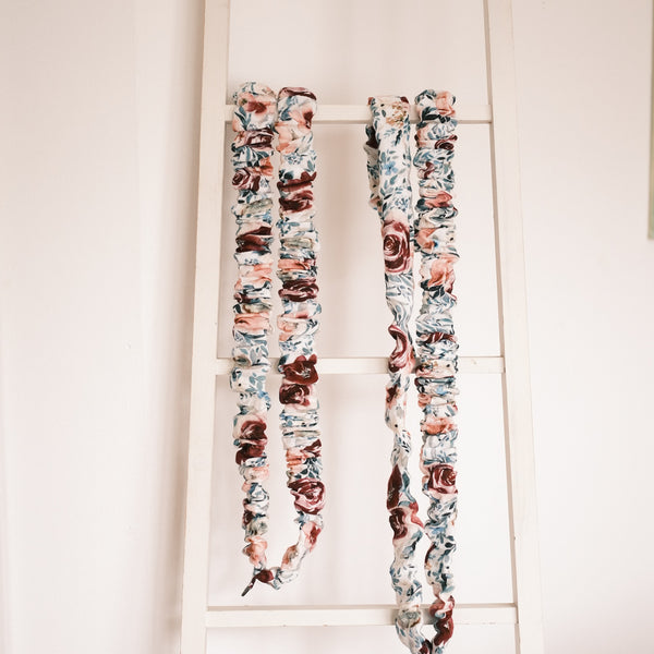 Handykette - Musselin Rosen