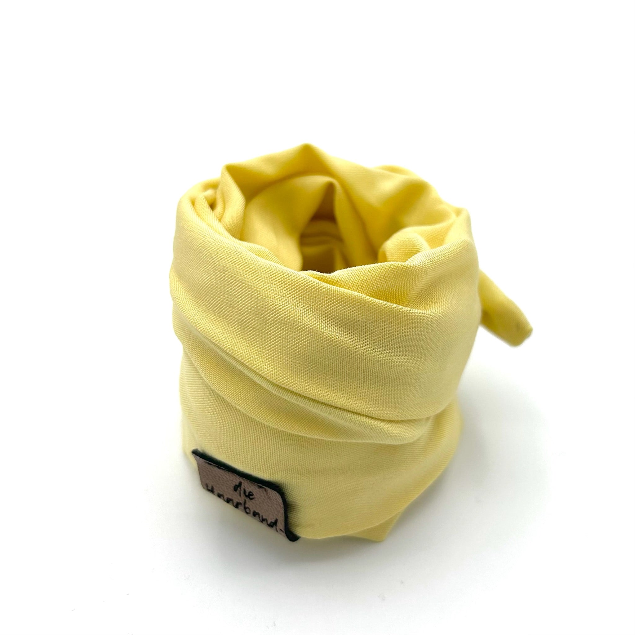 Drahthaarband Schmal - Soft Touch Butteryellow