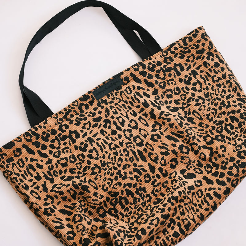 XL Shopper - Leo Cord Camel