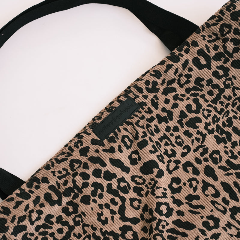 XL Shopper - Leo Cord Taupe